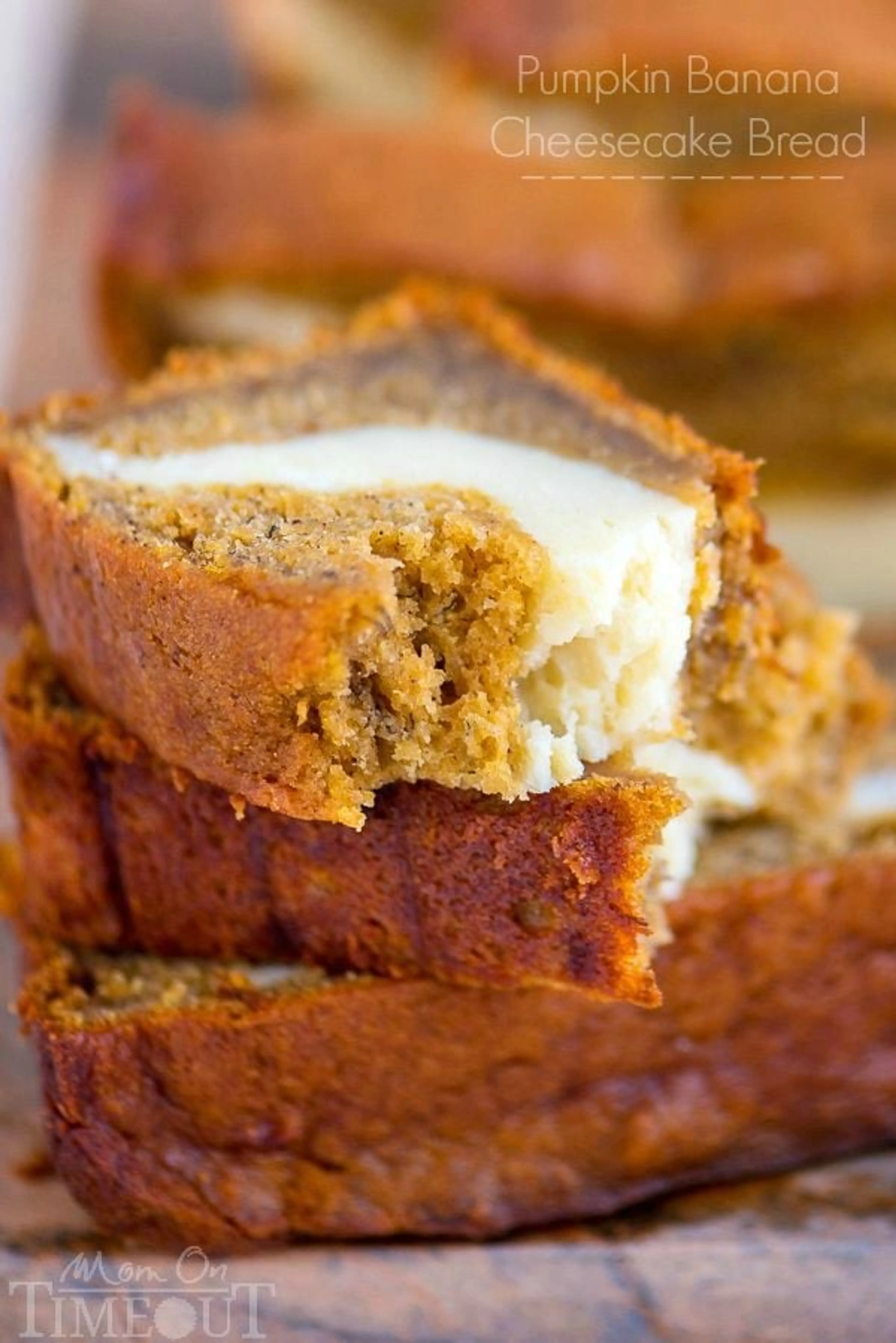 Pumpkin Banana Cheesecake Bread