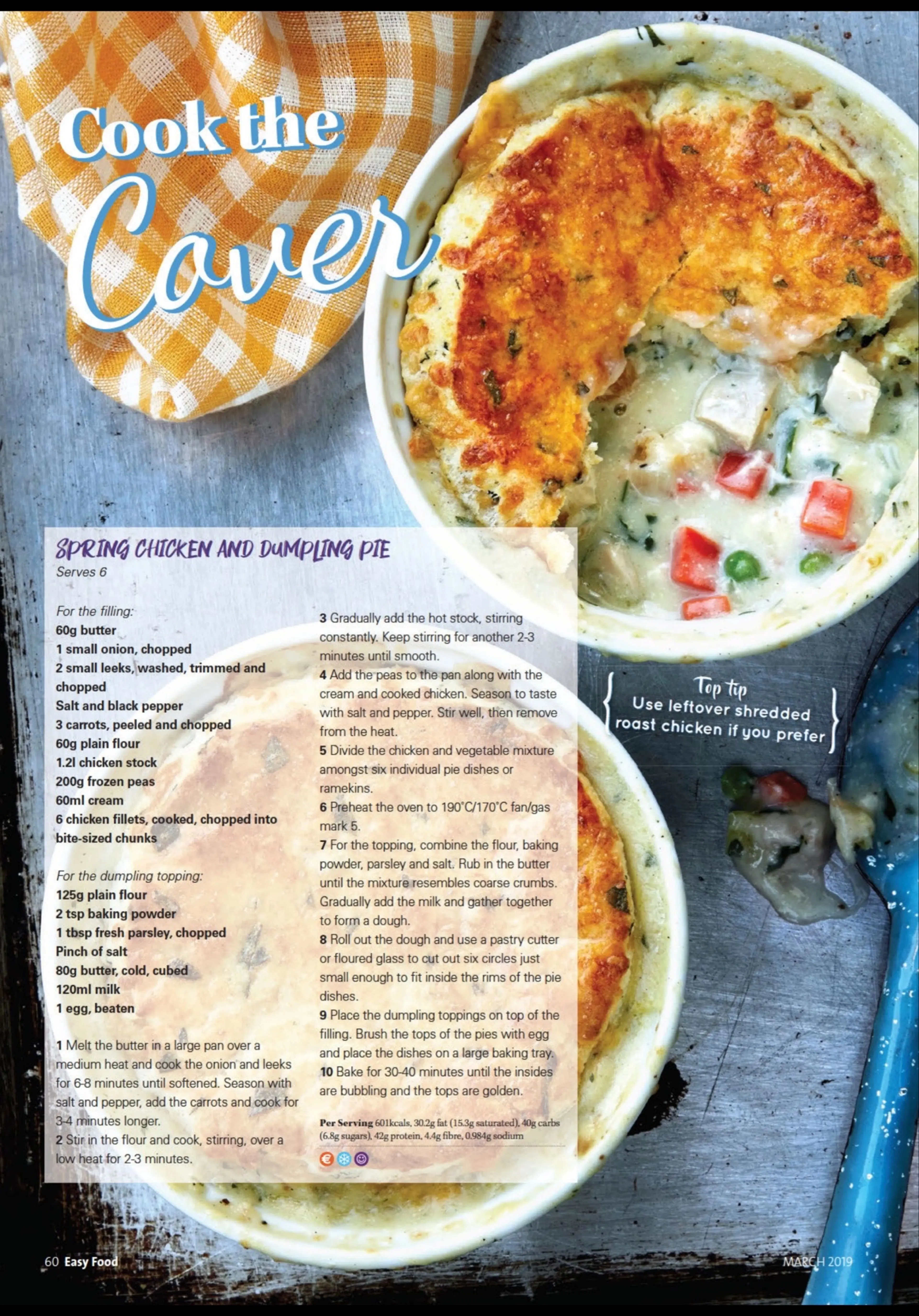 SPRING CHICKEN AND DUMPLING PIE