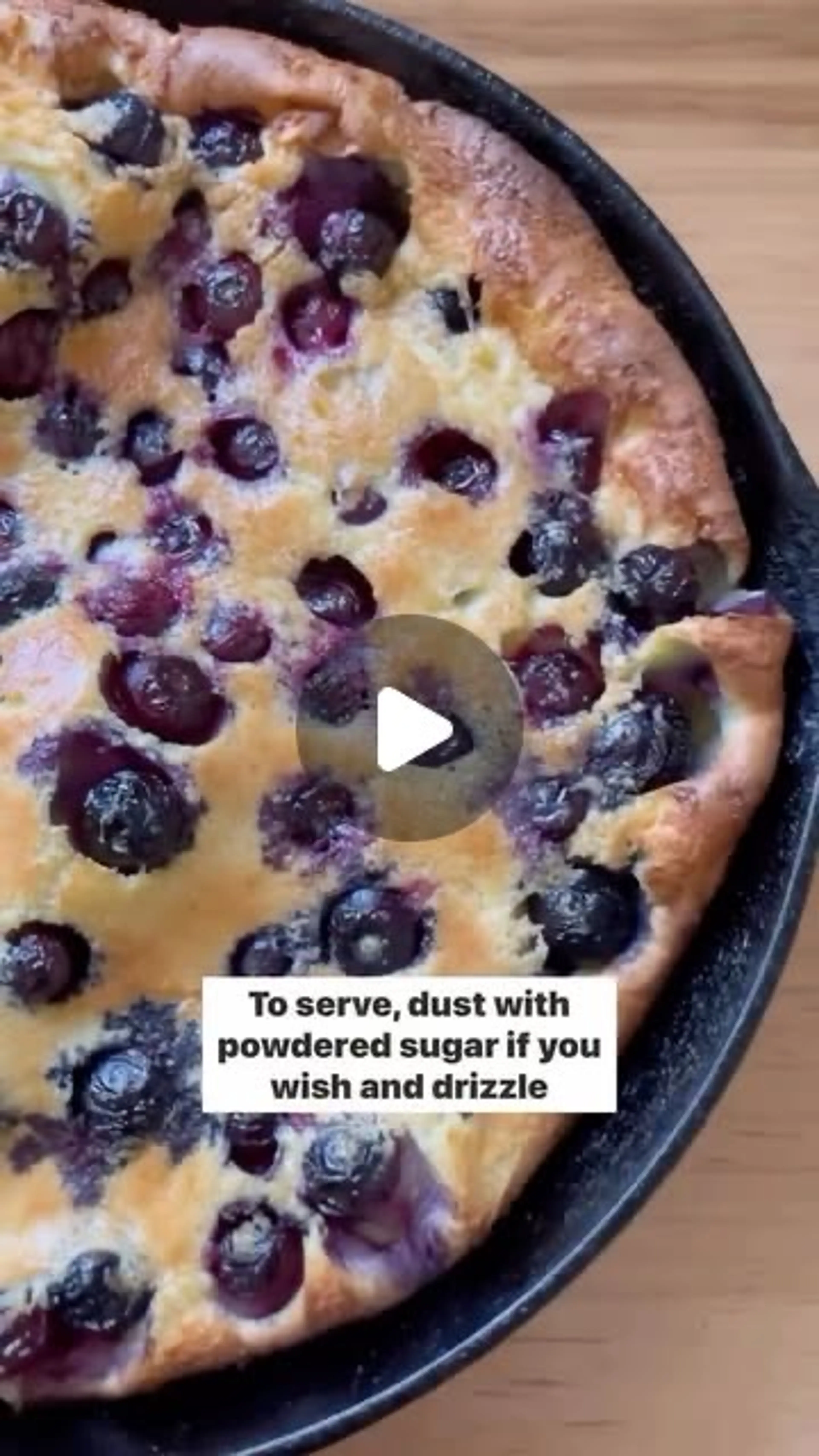 Lemon Blueberry Dutch Baby