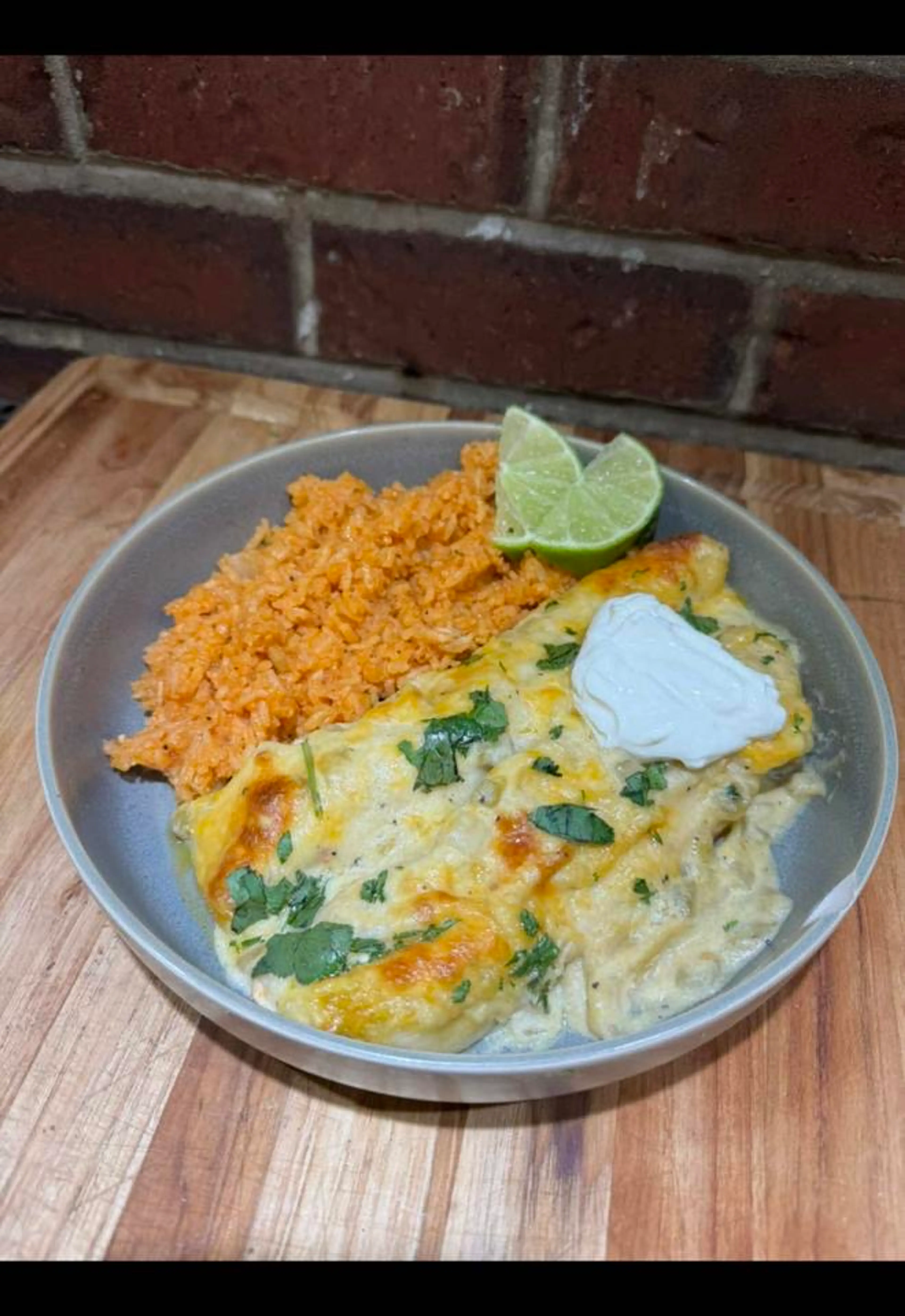 Creamy Green Enchiladas! One of My Favorite Dishes