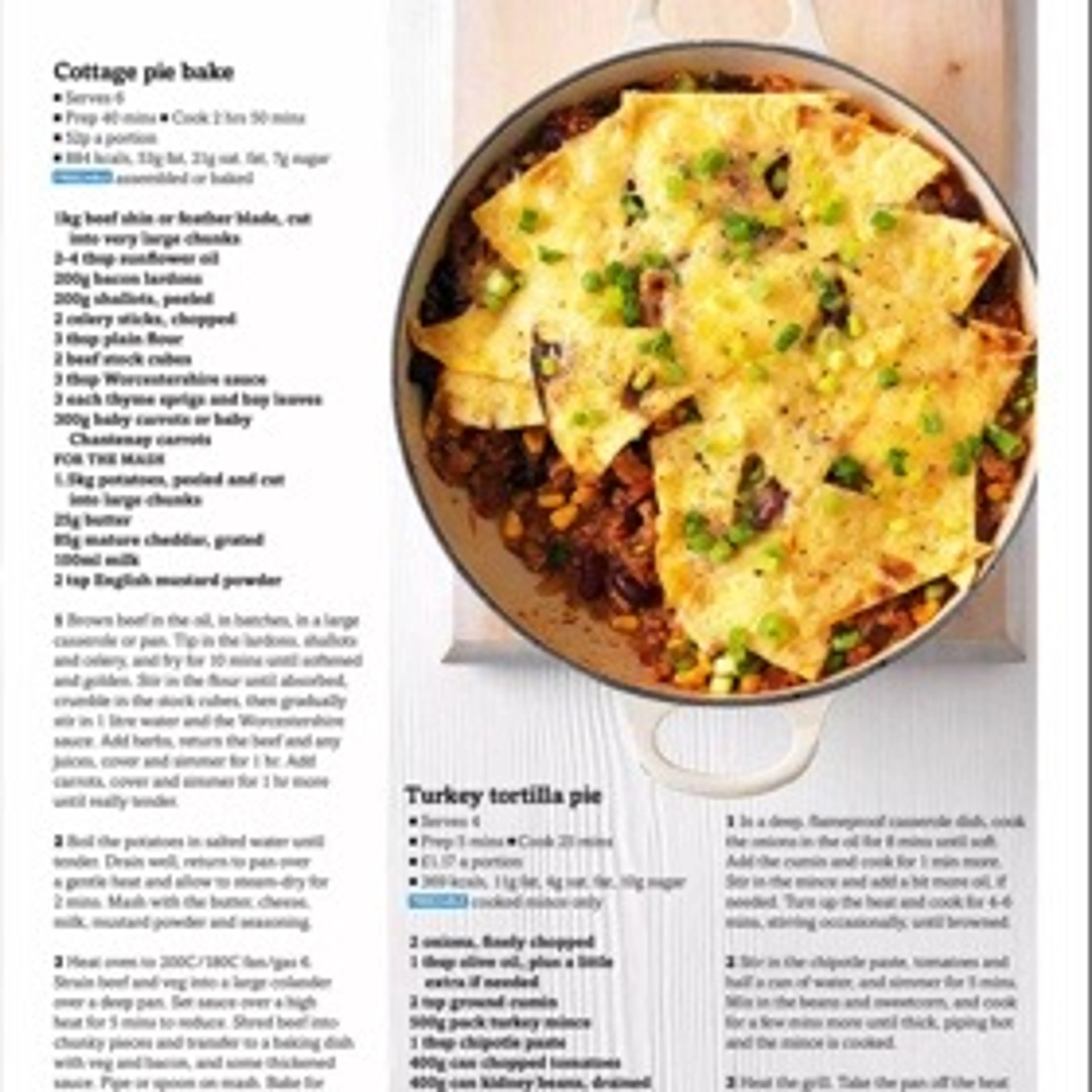 Turkey tortilla pie