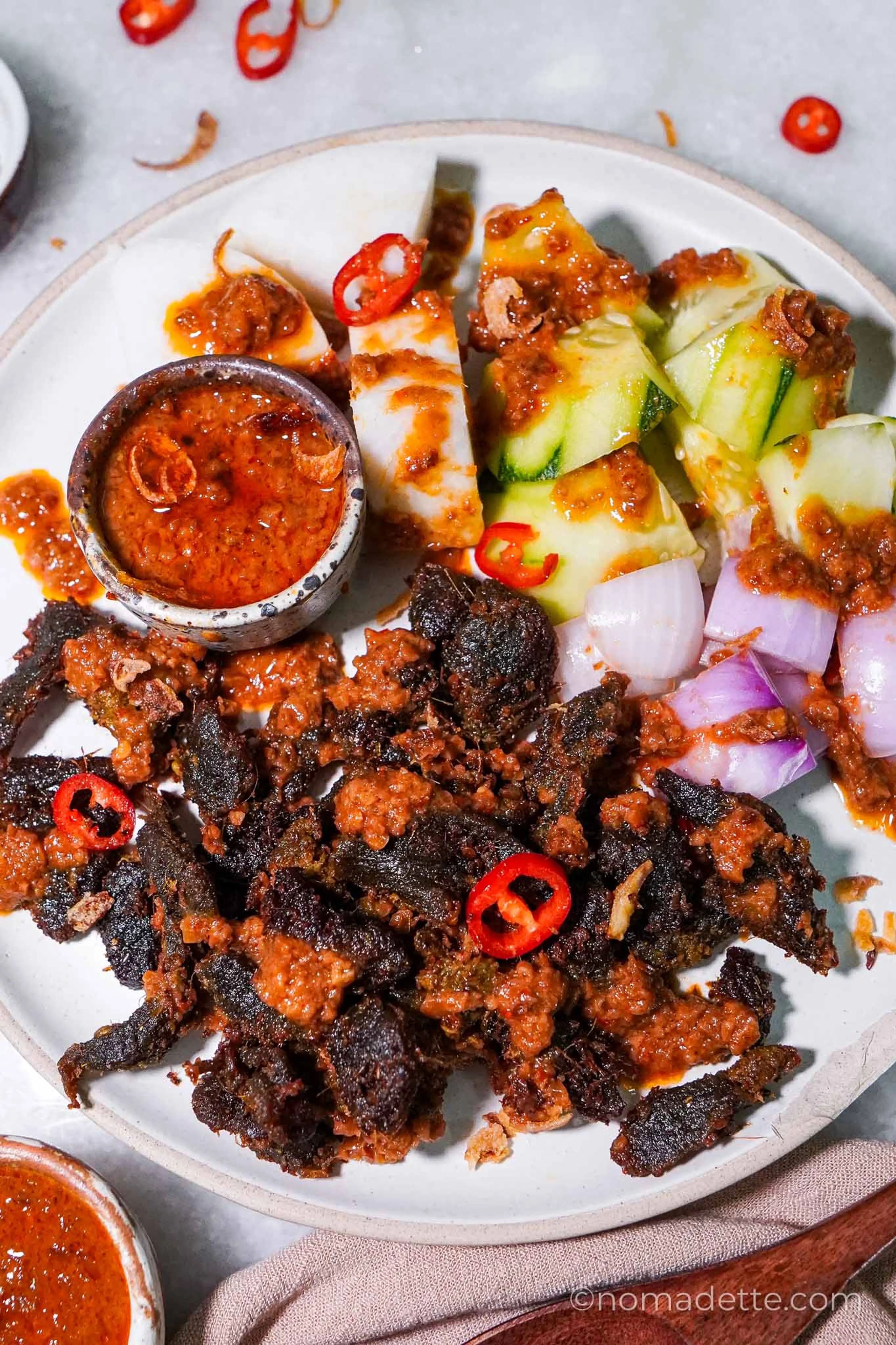 Beef Satay Goreng (Stir-Fried Beef Satay)