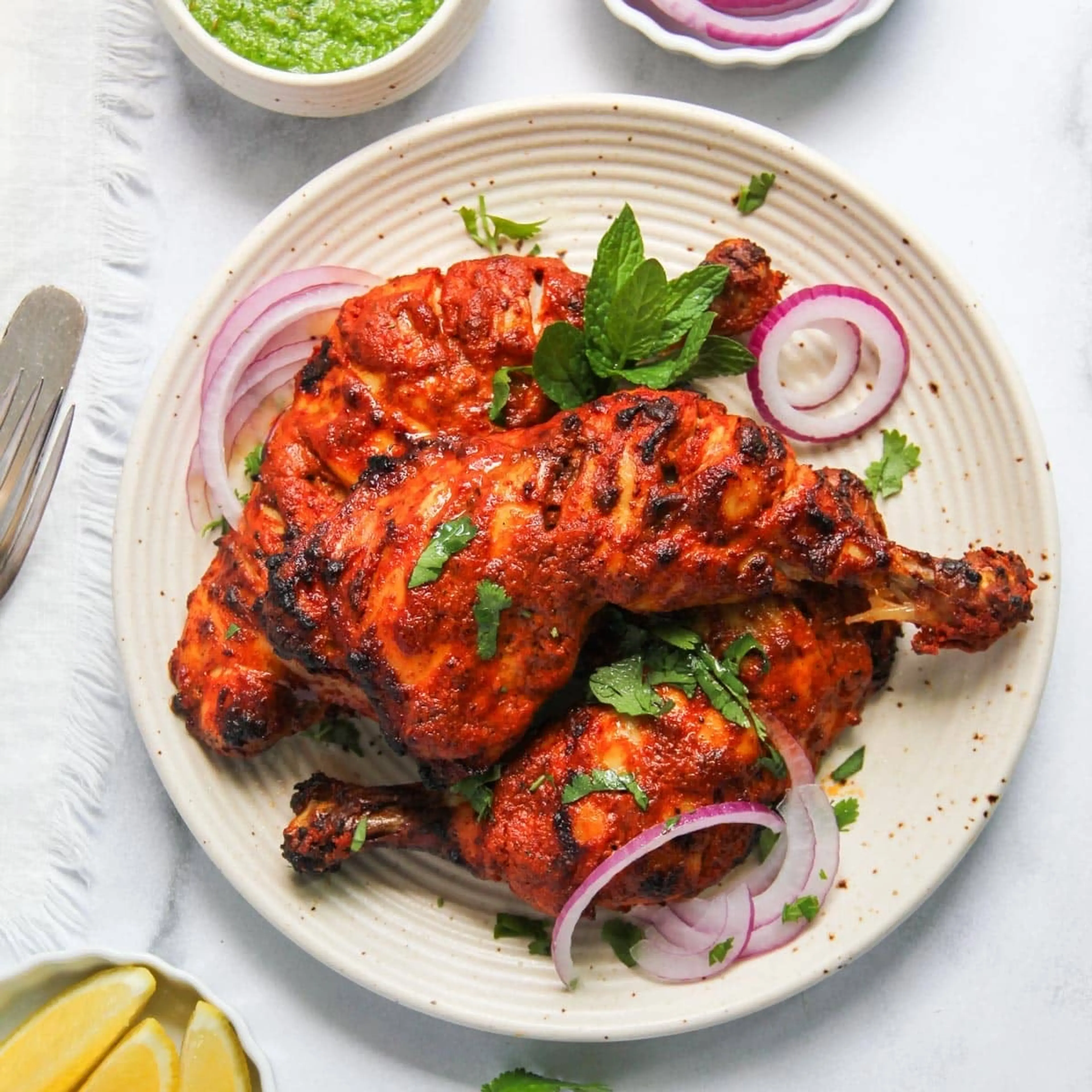 My Mom's Authentic Tandoori Chicken Recipe (Oven or Grill)