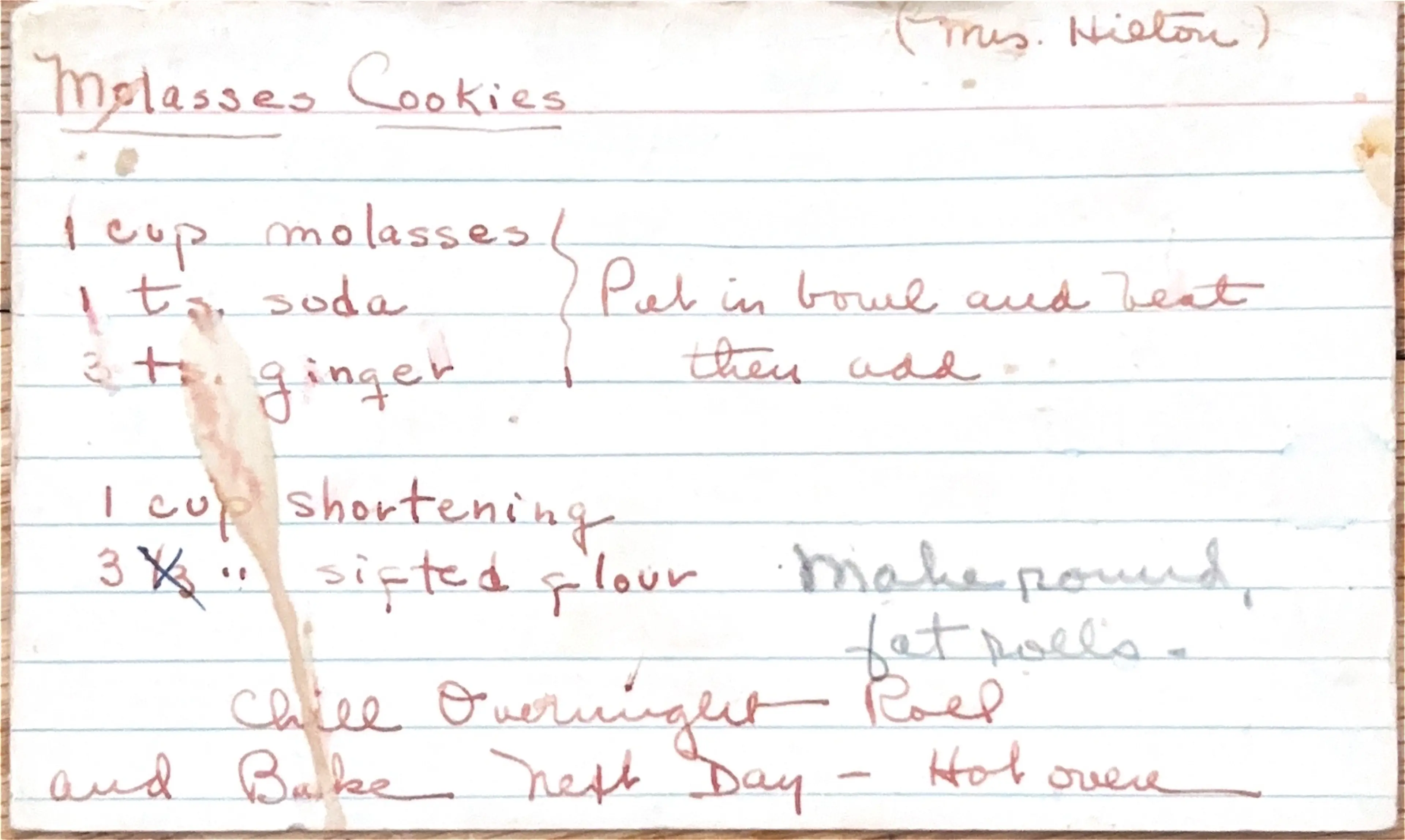 Molasses Cookies