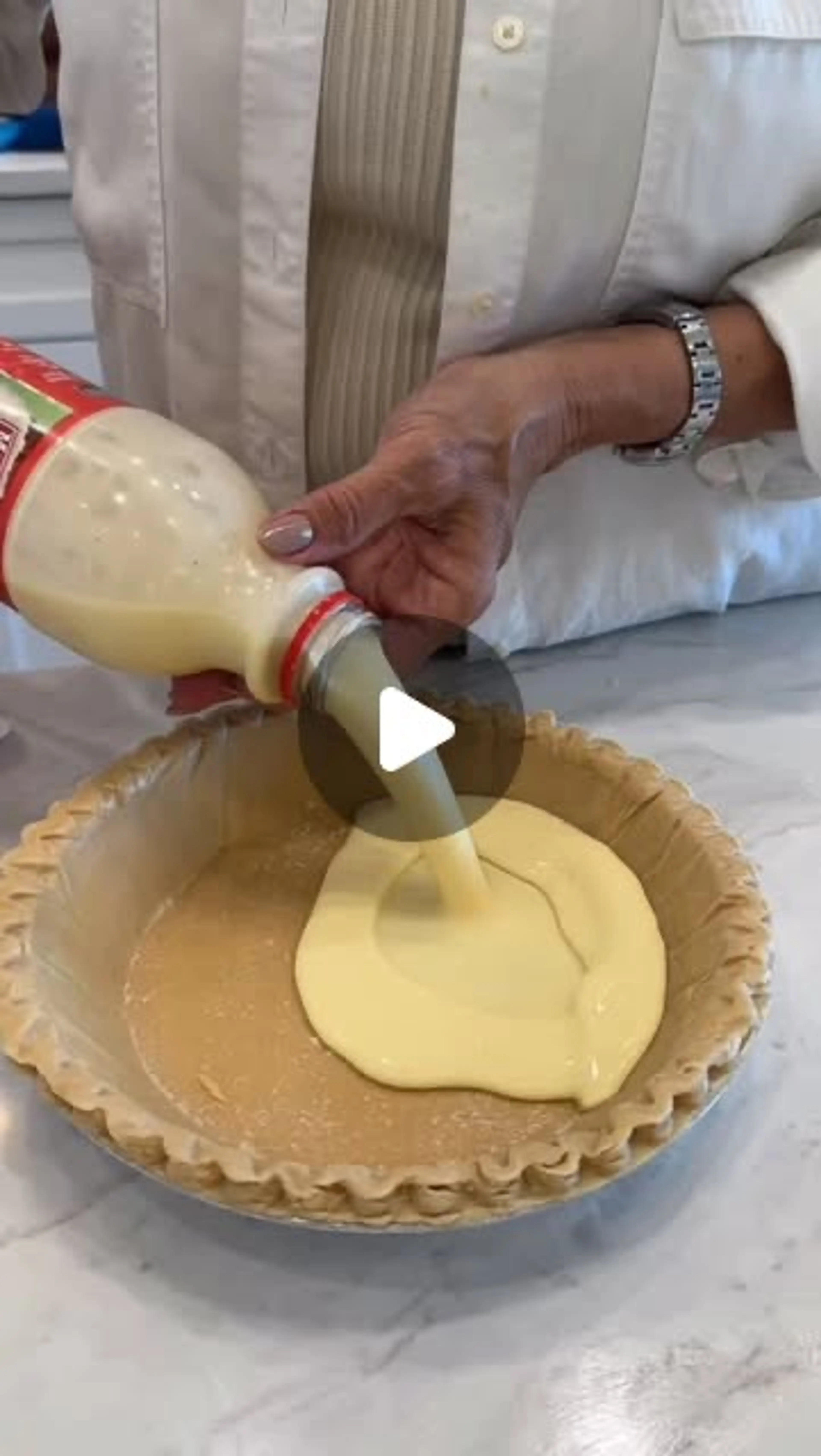 Eggnog Pie. #eggnog #eggnogpie #recipe