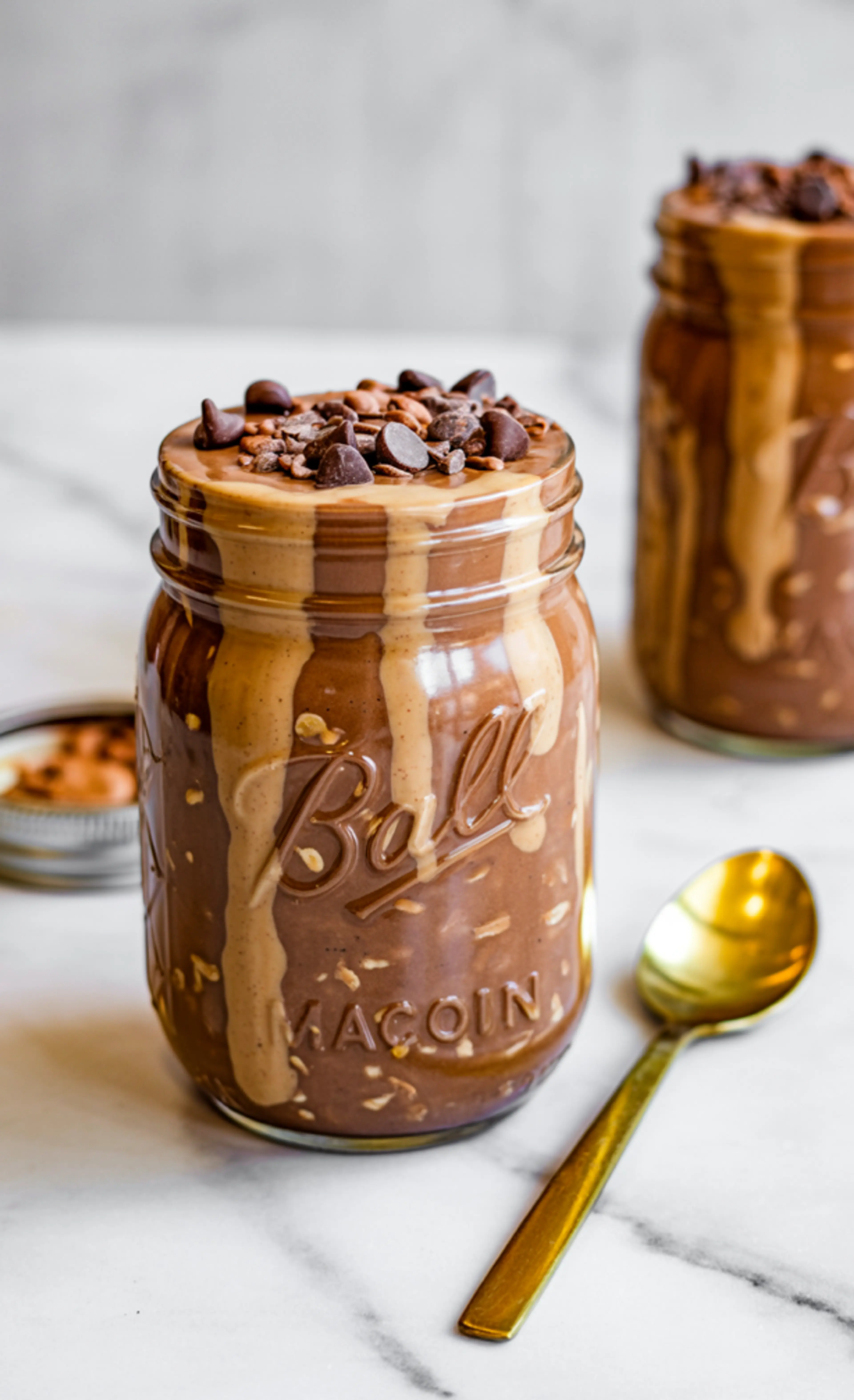 Chocolate Peanut Butter Overnight Oats