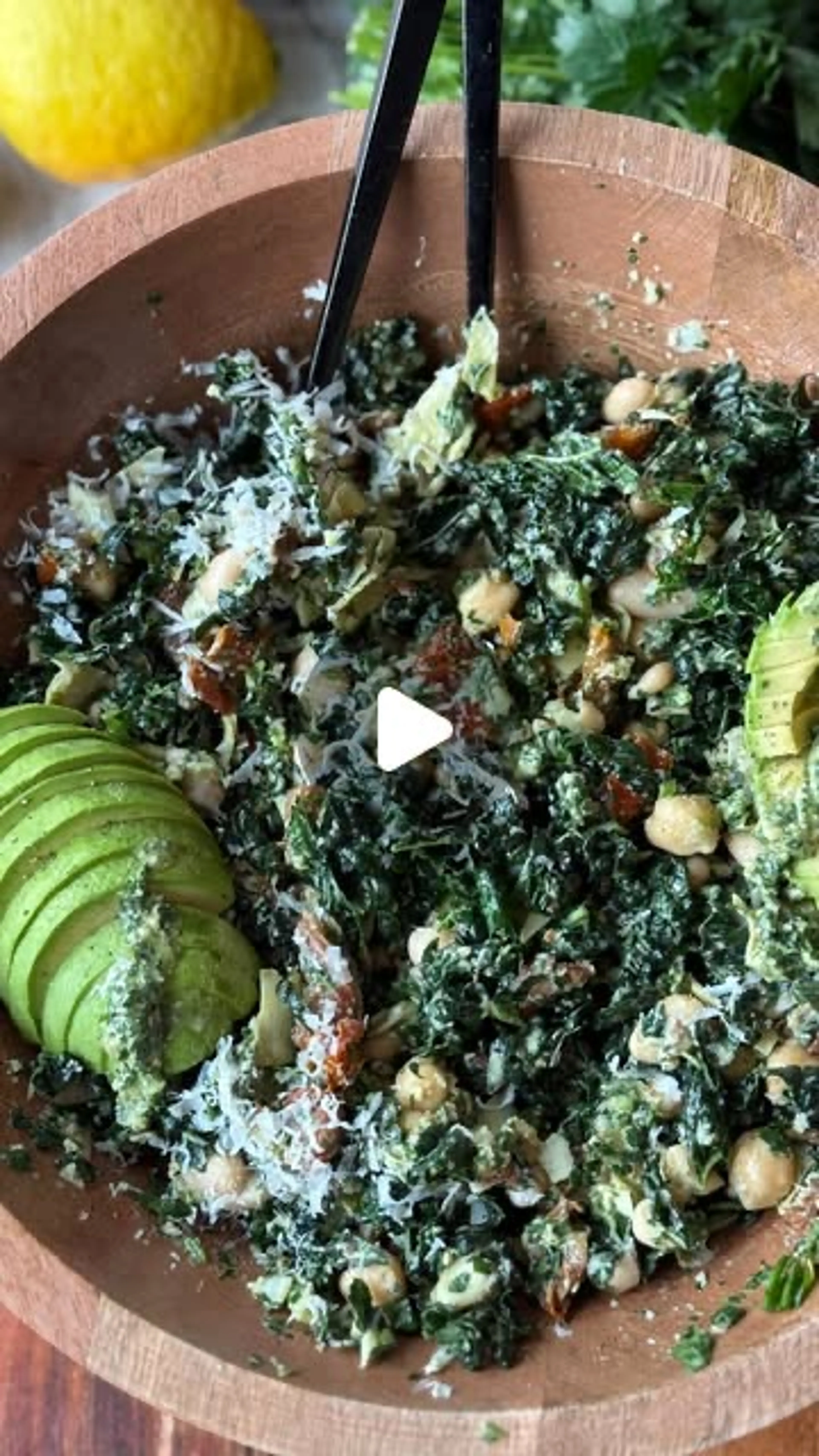 Tuscan White Bean Kale Salad