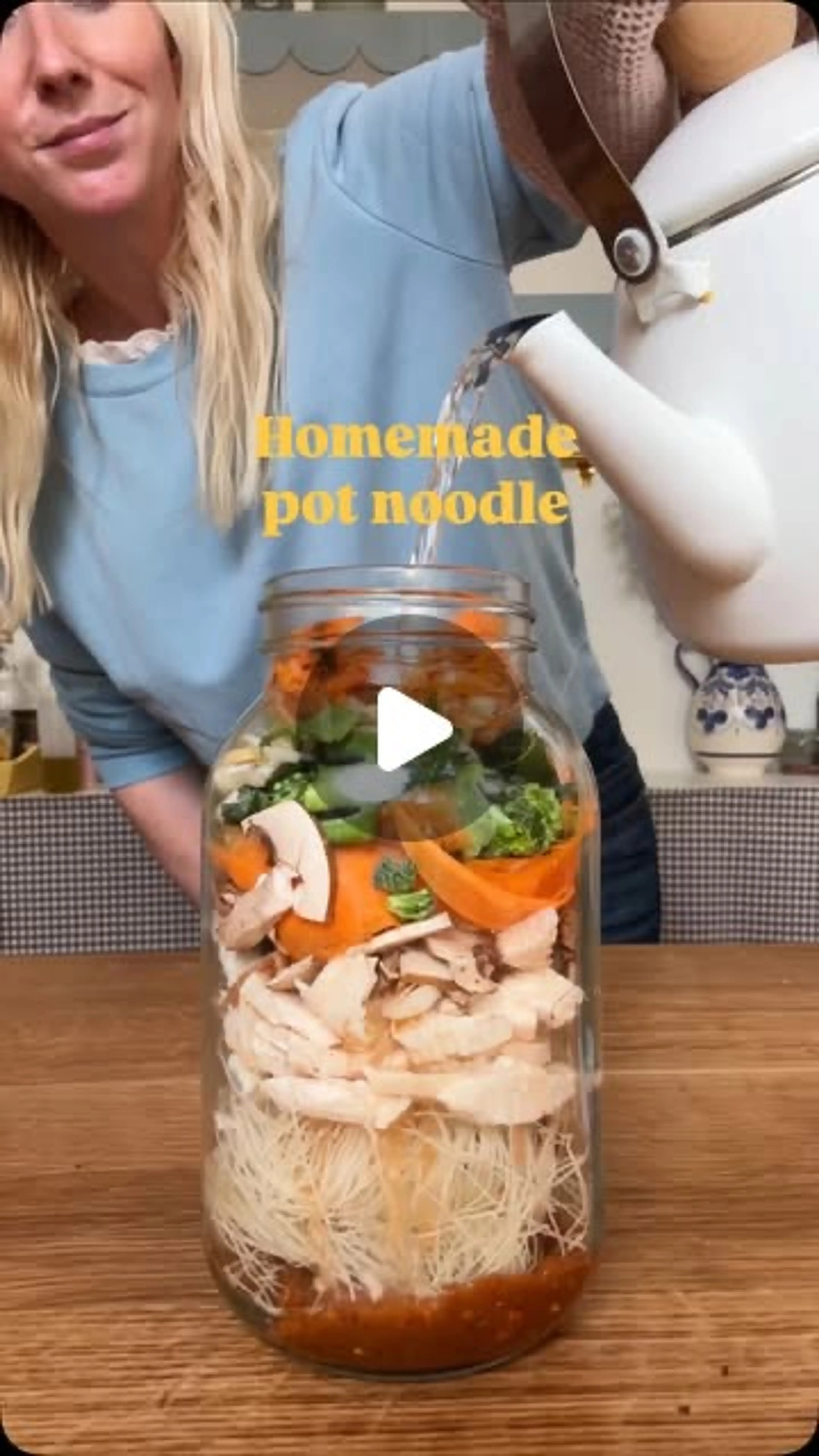 Noodle Soup In A Jar
