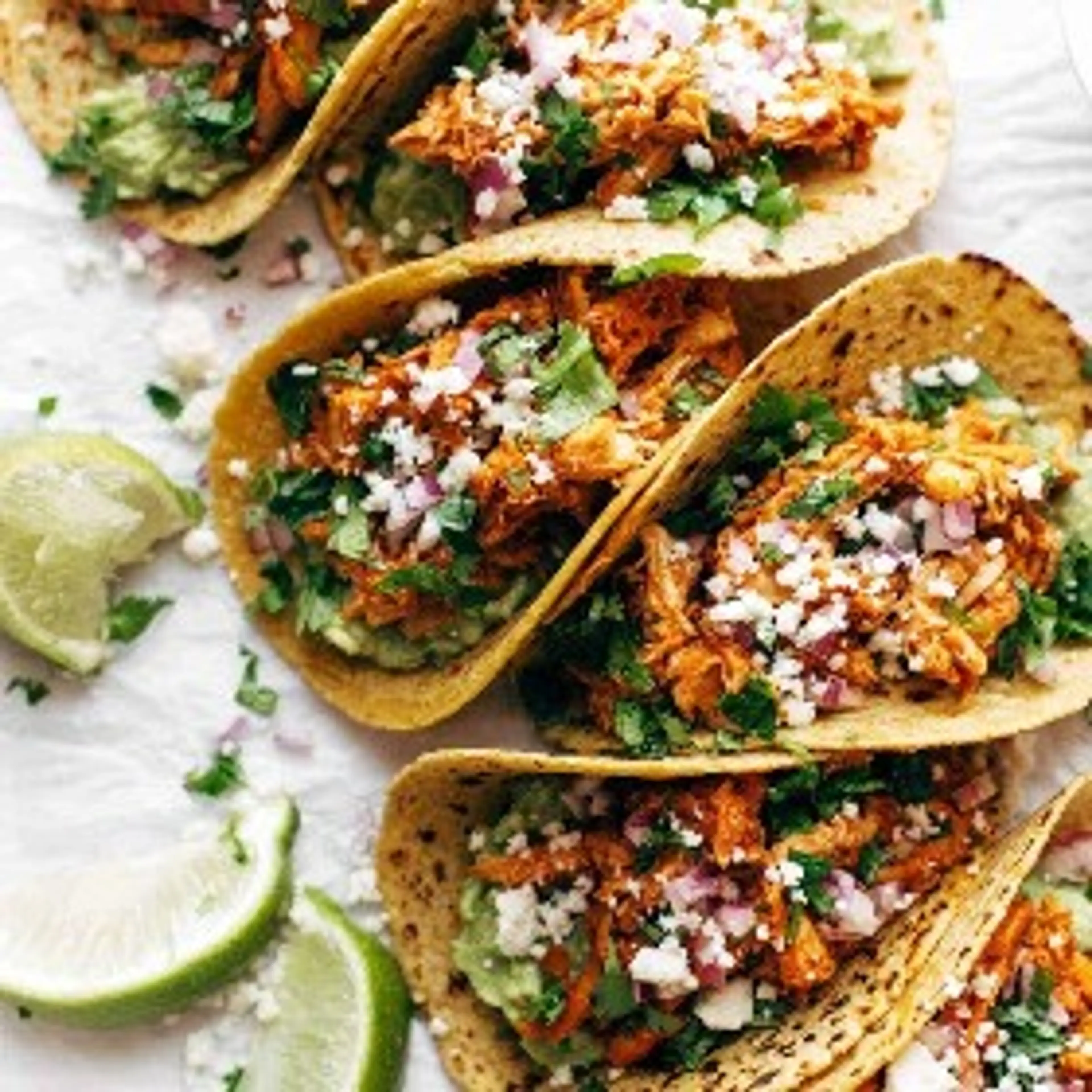 The Best Chicken Tinga Tacos