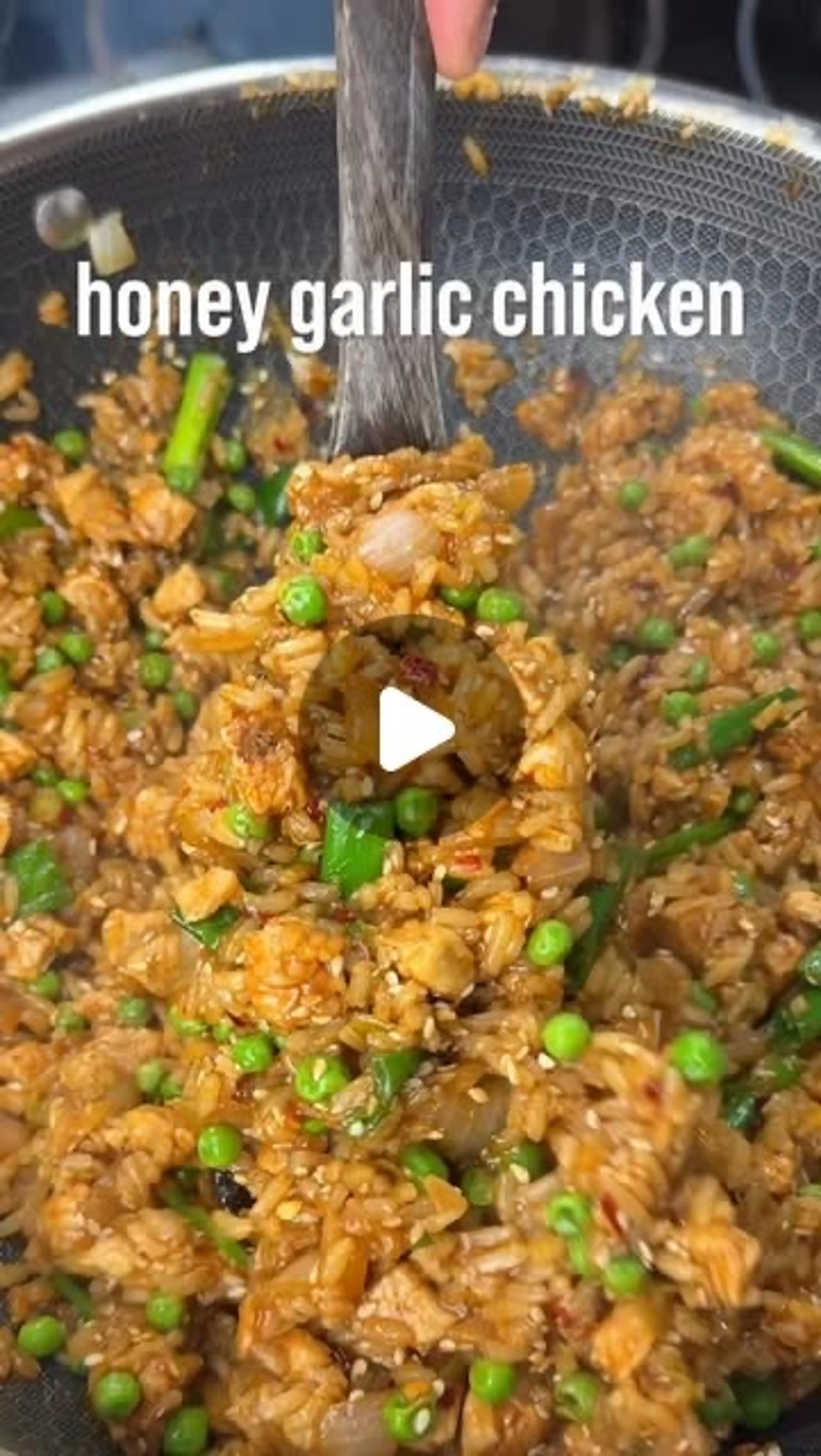 20 Min Honey Garlic Chicken Fried Rice