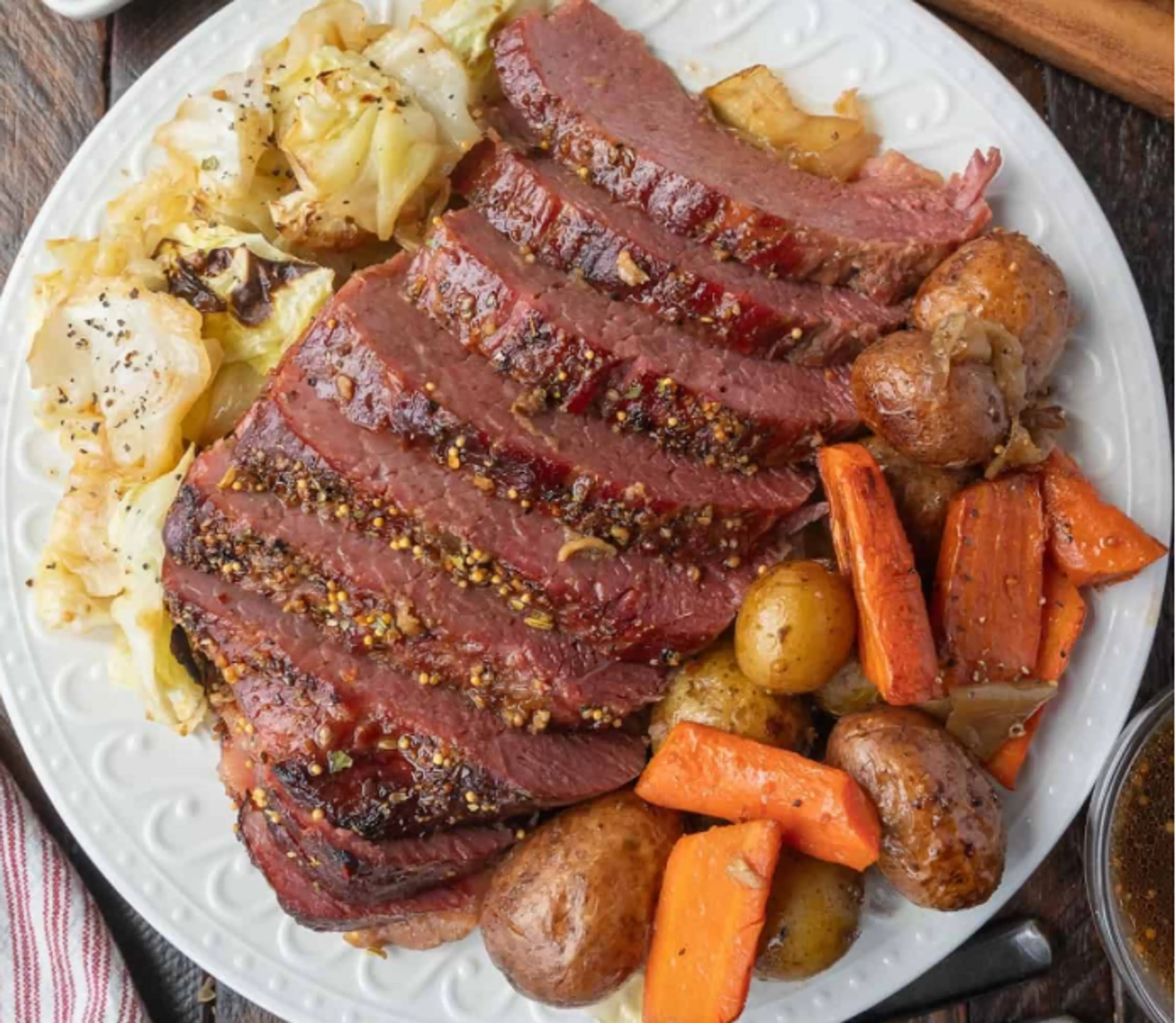 Oven-Roasted Corned Beef & Sweet Potatoes