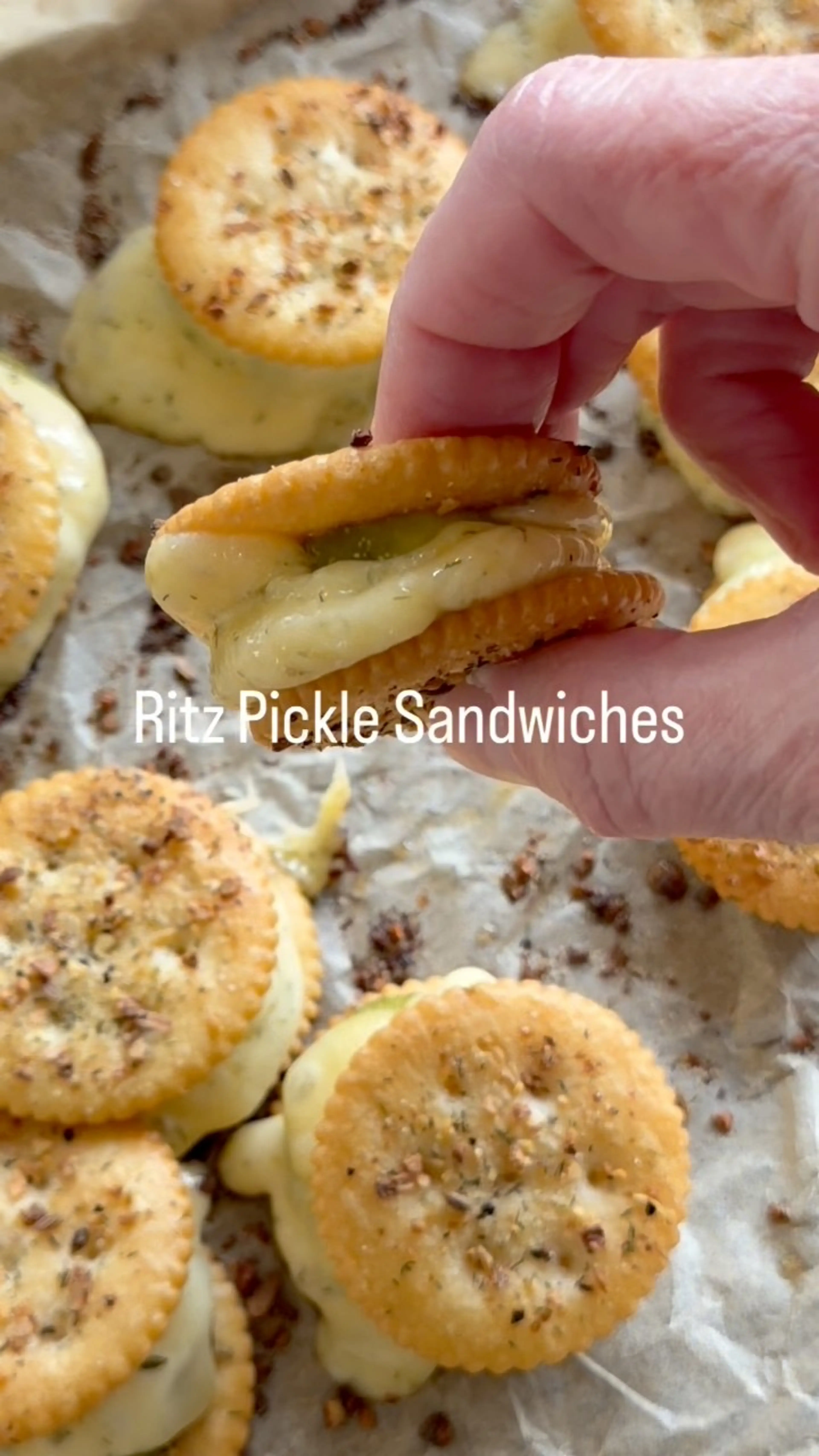 Ritz Pickle Sandwiches