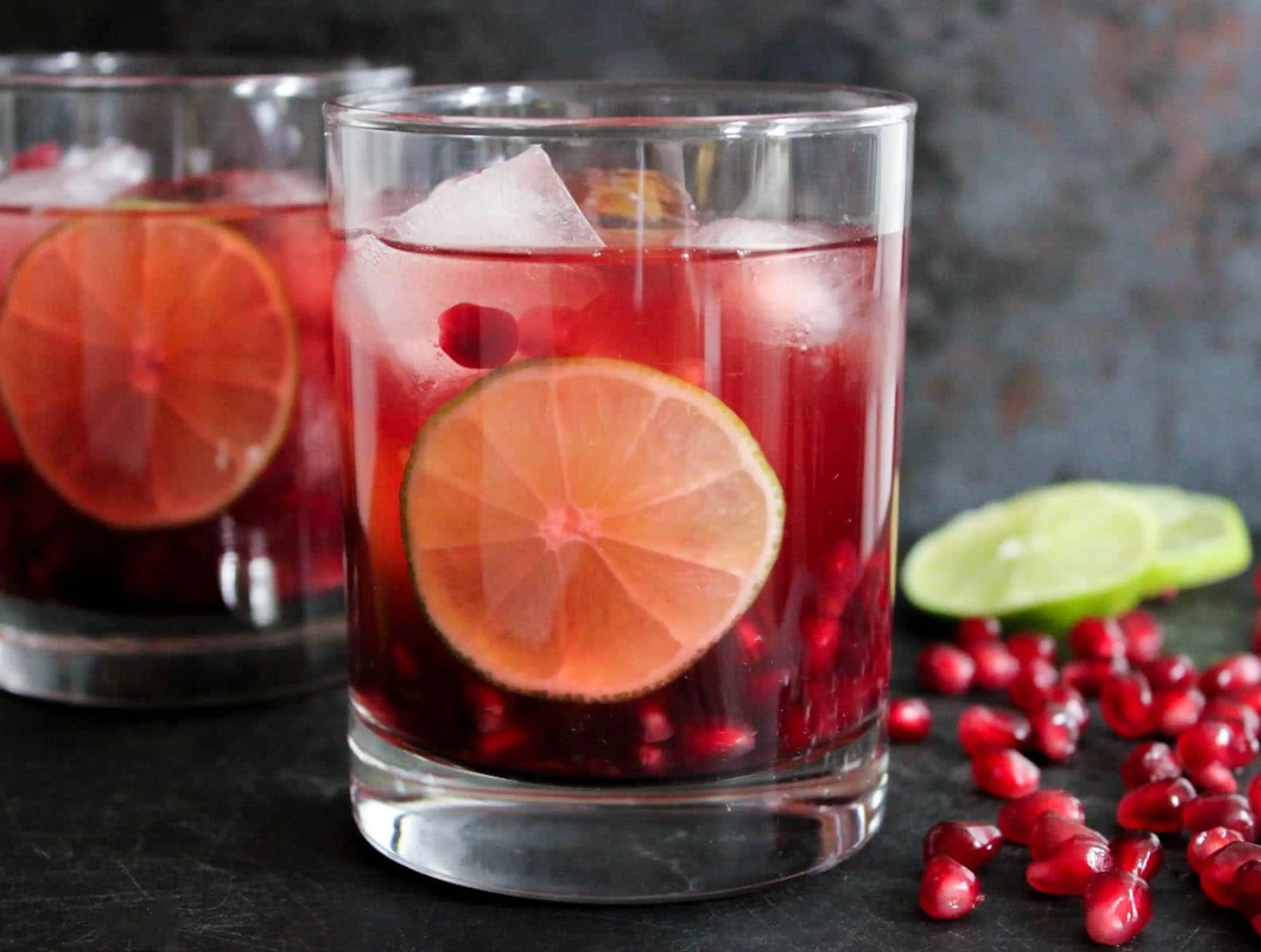 Pomegranate Vodka Gimlet