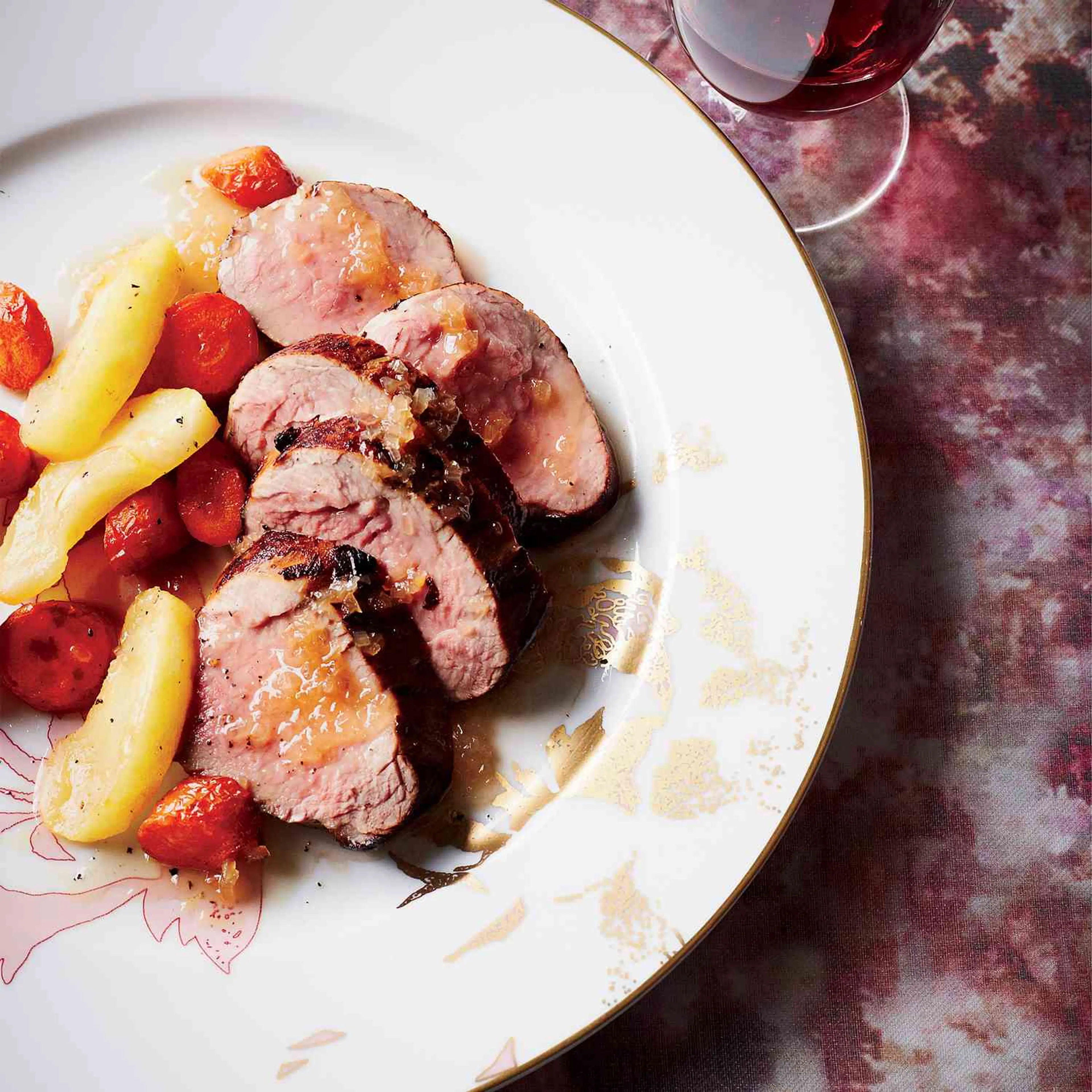 Cider-Brined Pork Tenderloins with Roasted Apples