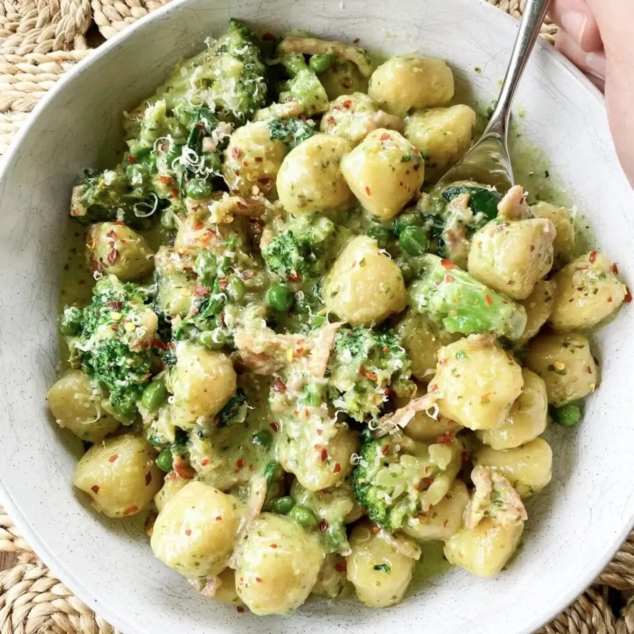 One-pot Creamy Pesto Gnocchi