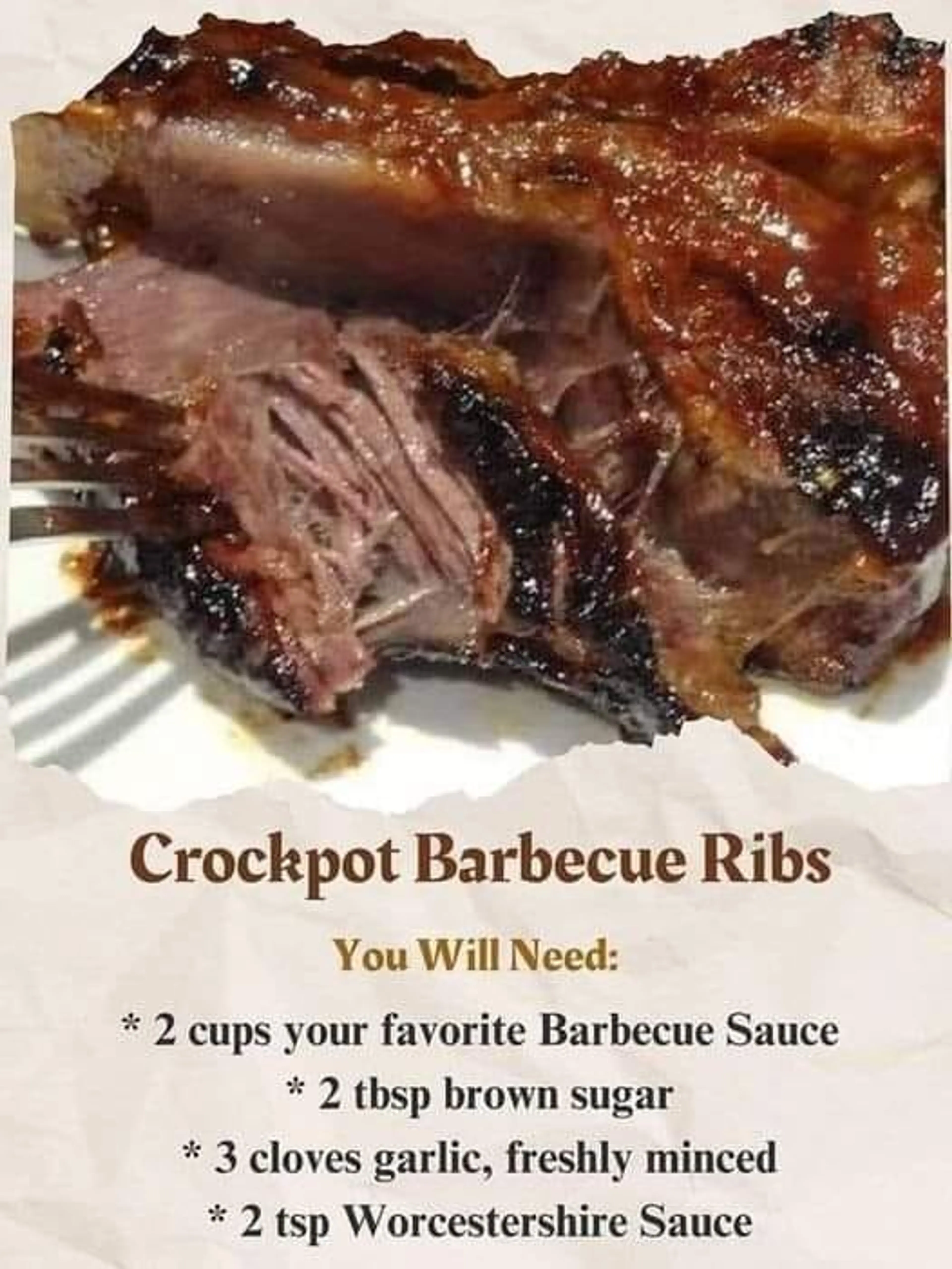 Crockpot BBQ Ribs