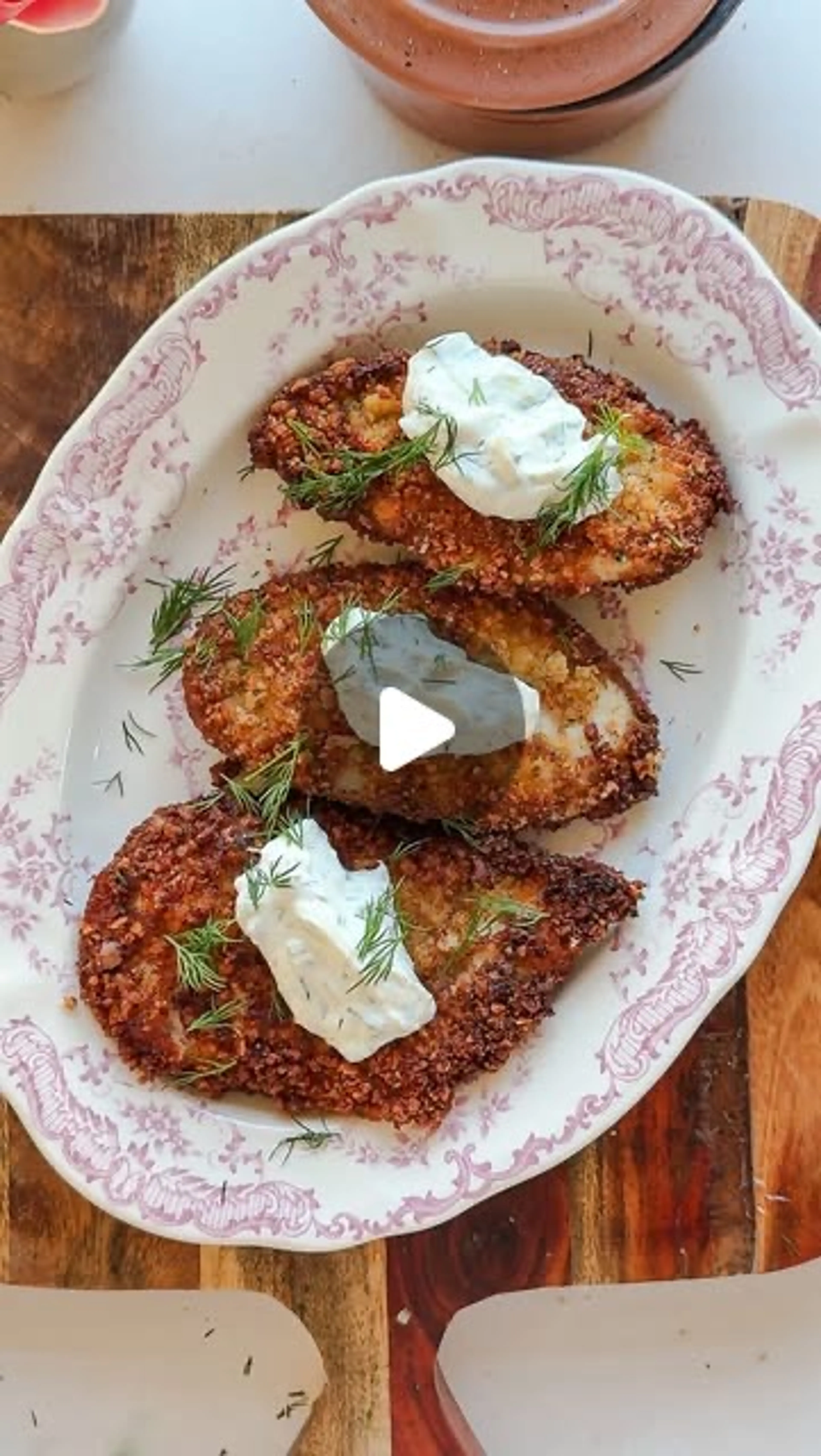 Dill Parmesan Crispy Cutlets