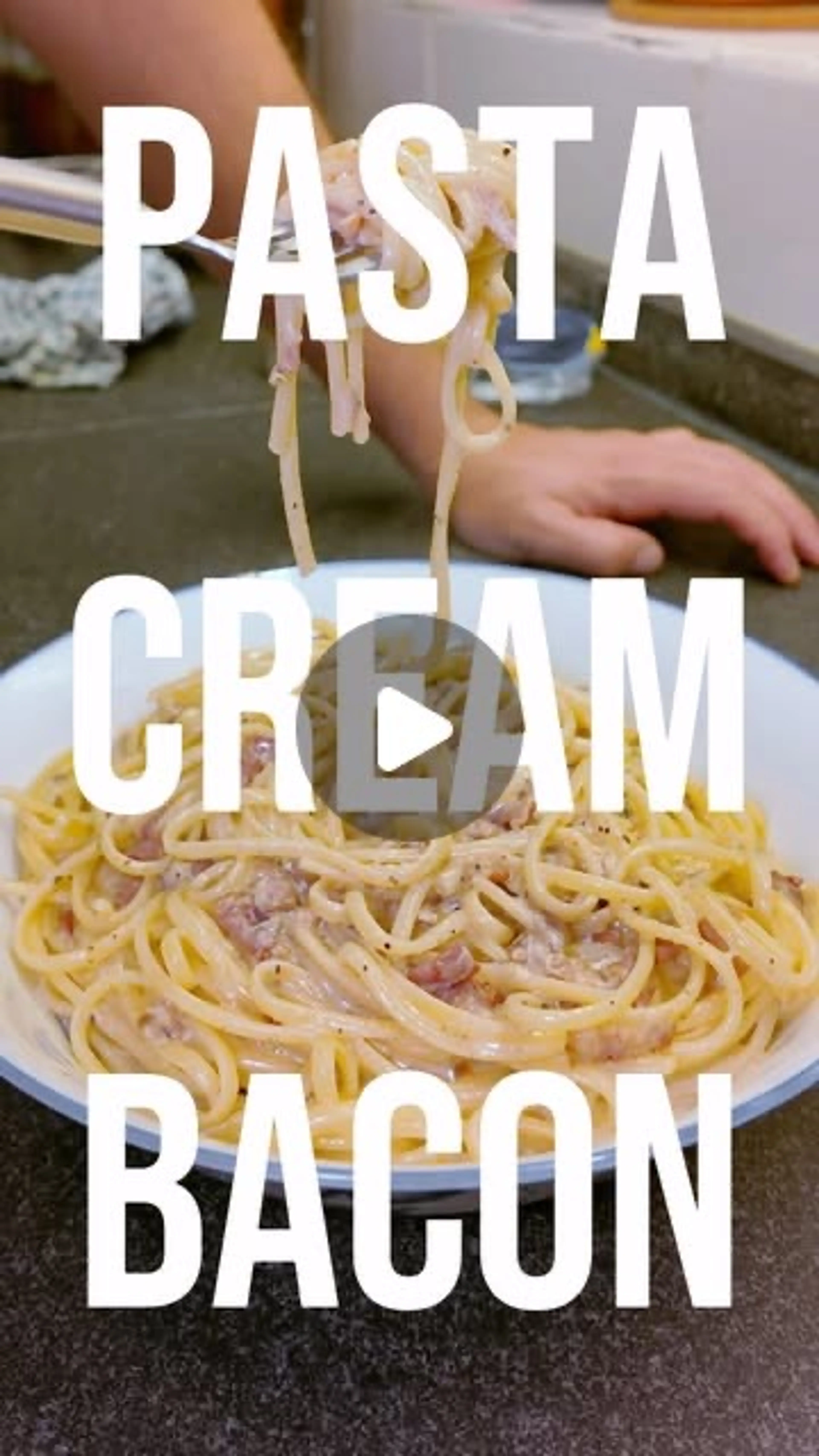 Pasta, Cream, Bacon
