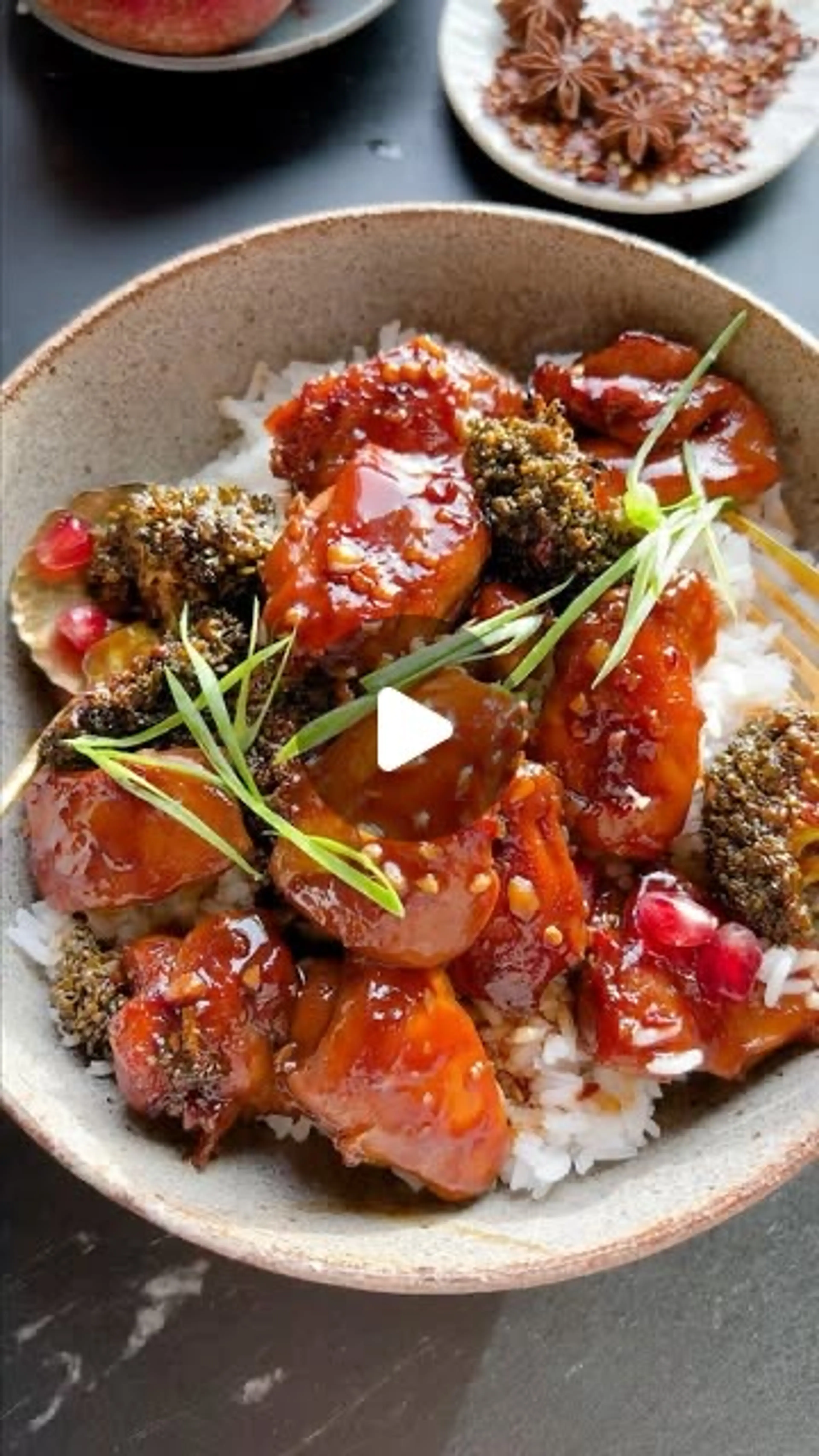 Sheet Pan Sticky Ginger Soy Chicken and Broccoli. Made This