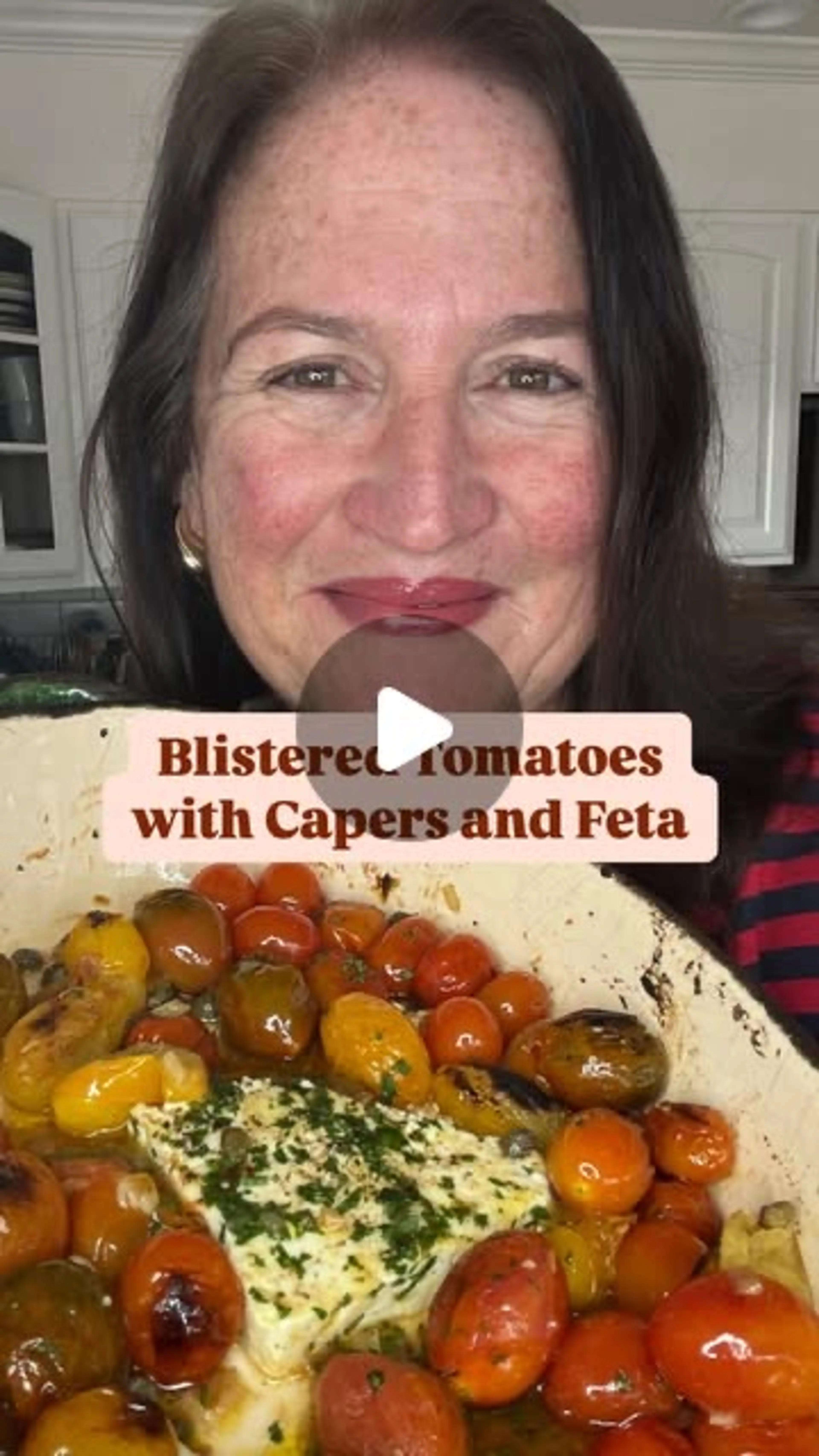 Blistered Tomatoes With Feta