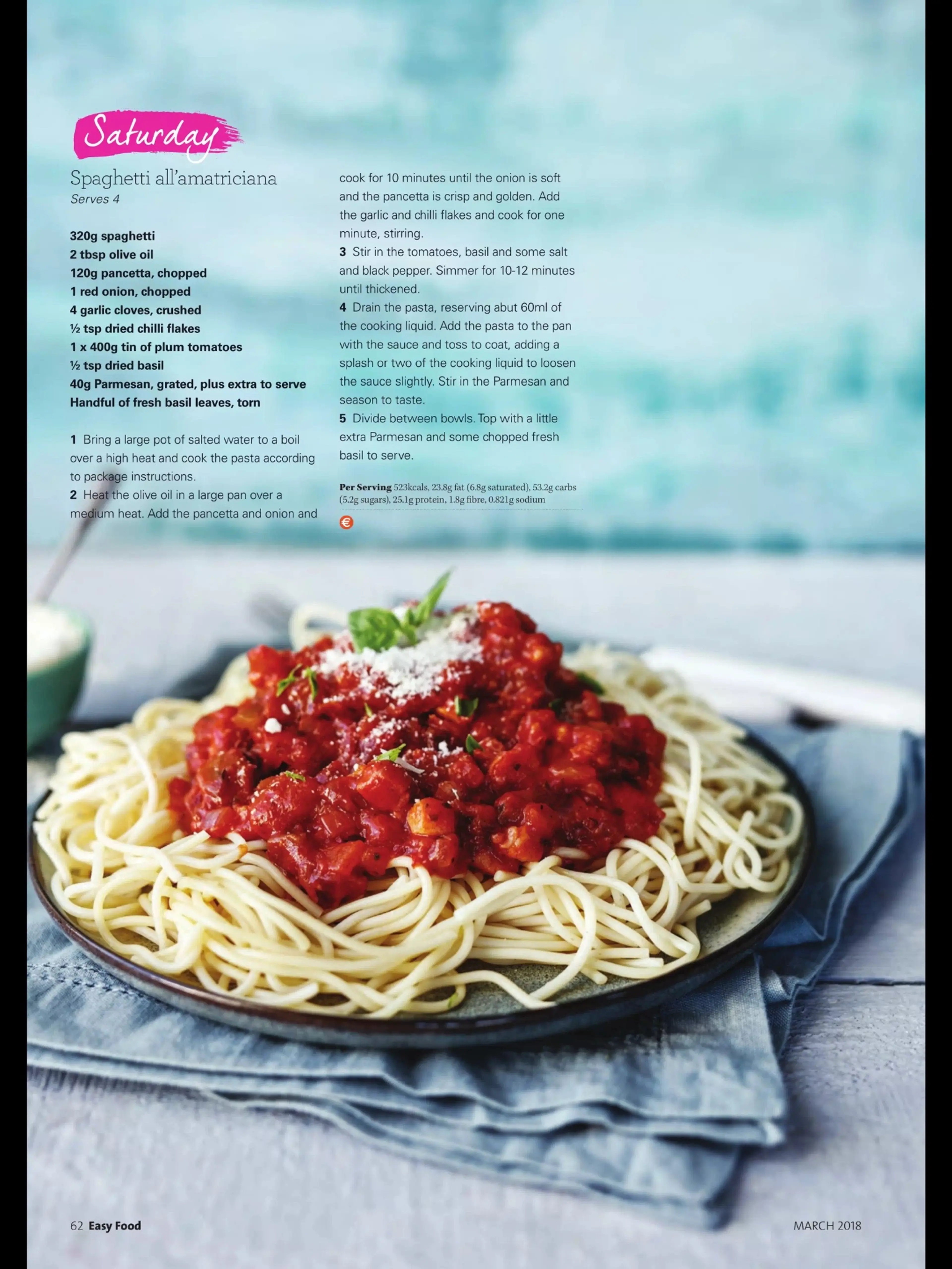 Spaghetti al amatriciana