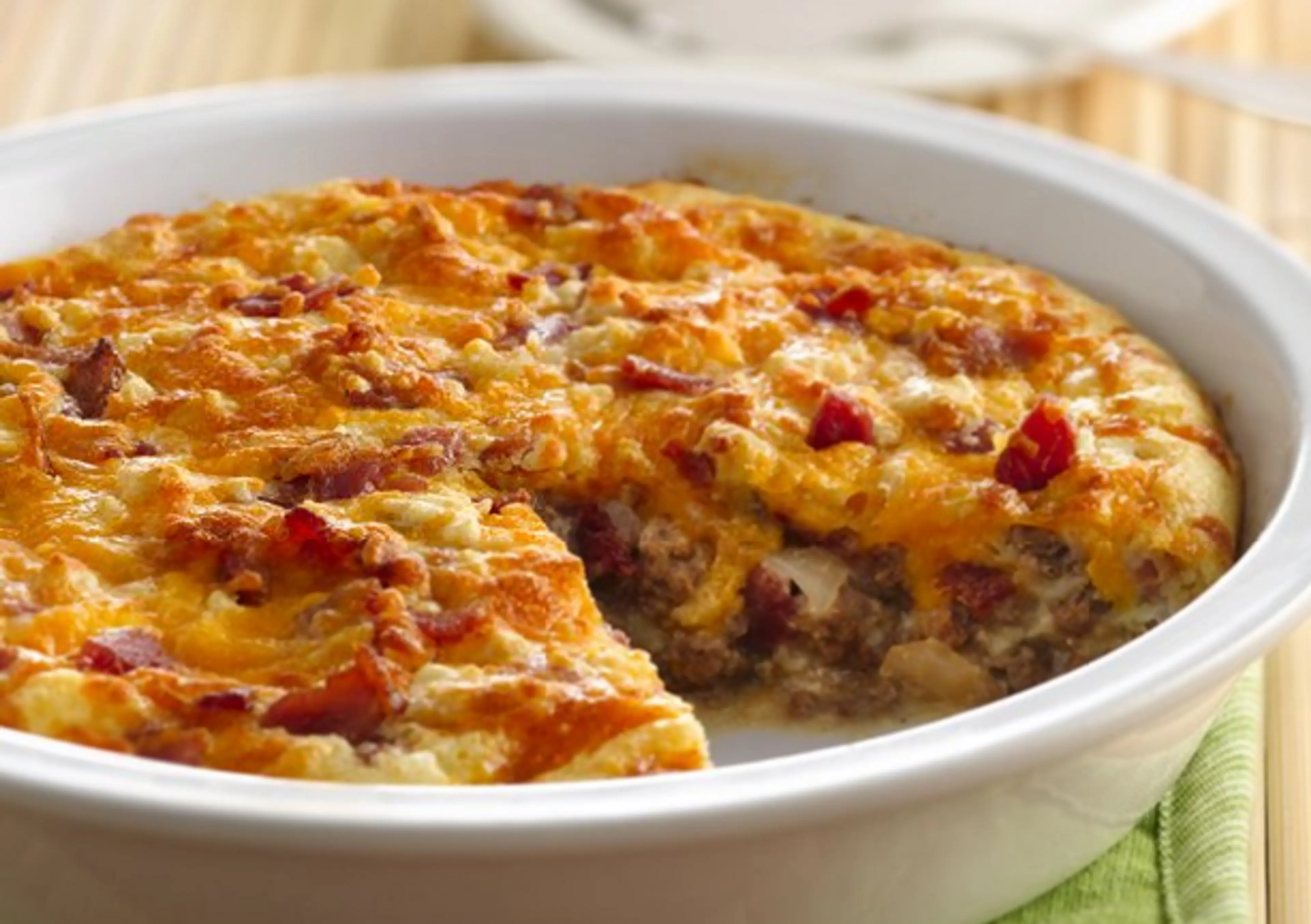 Cheeseburger Impossible Pie