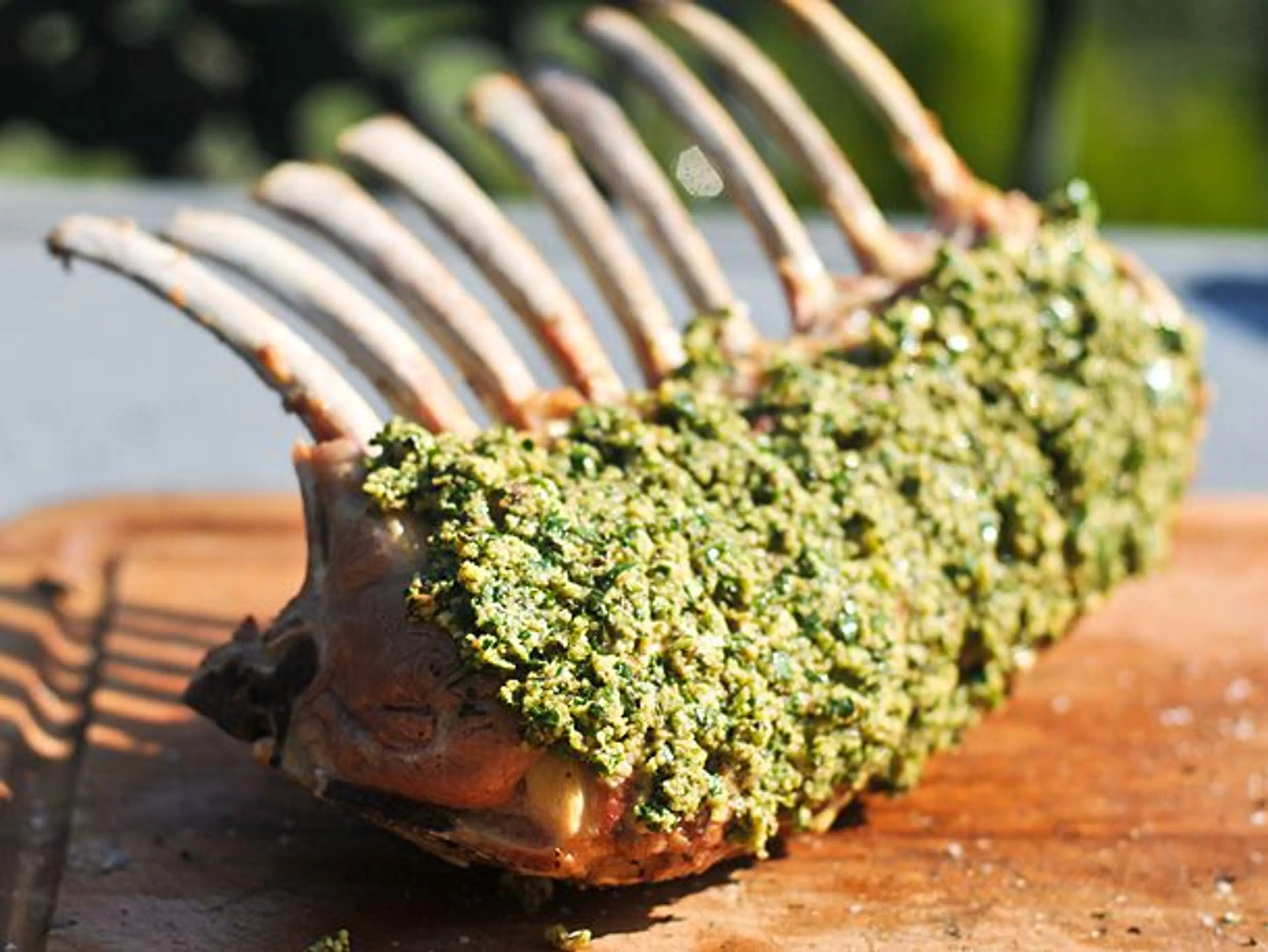 Mustard and Herb Crusted Rack of Lamb Recipe