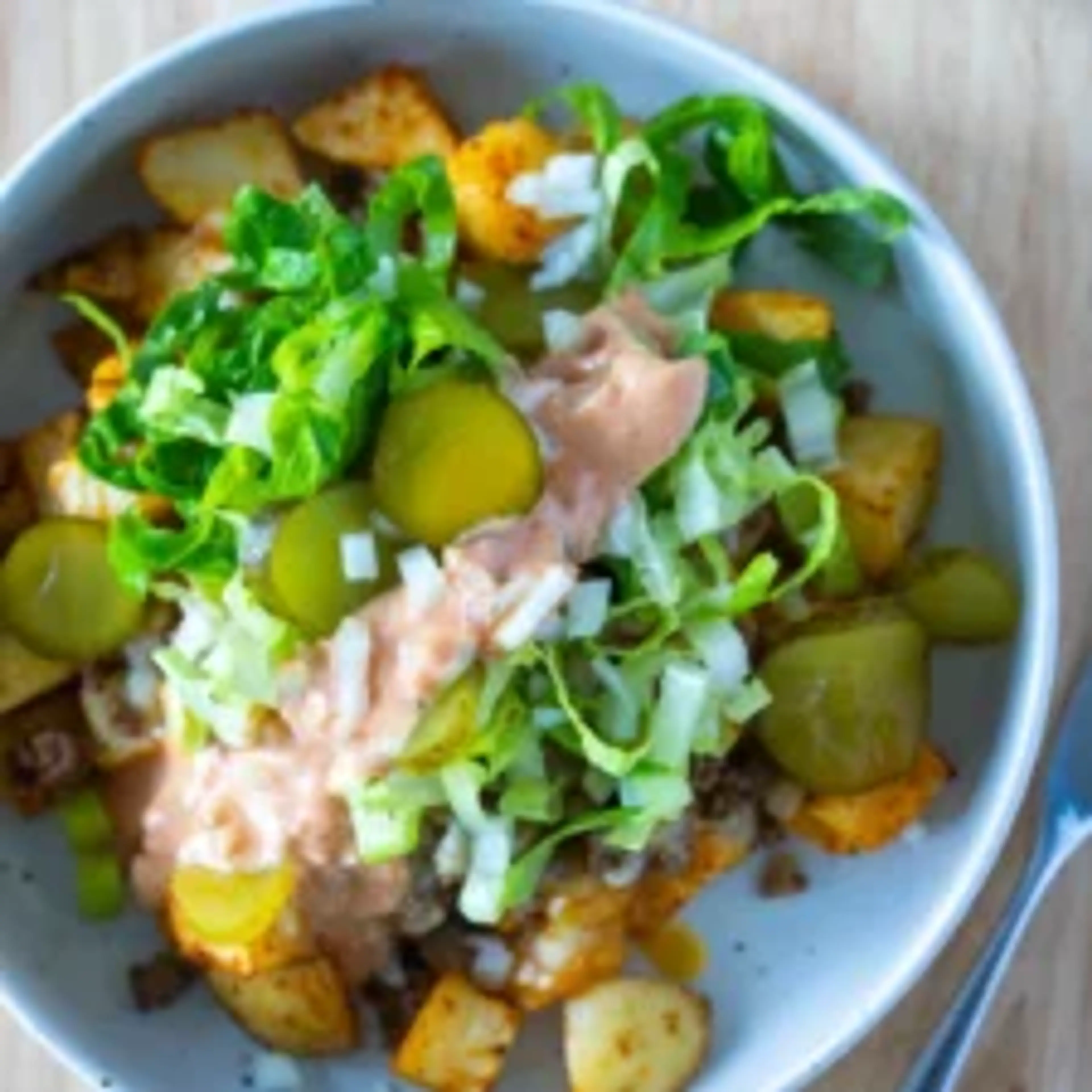Loaded Potato Big Mac Bowl