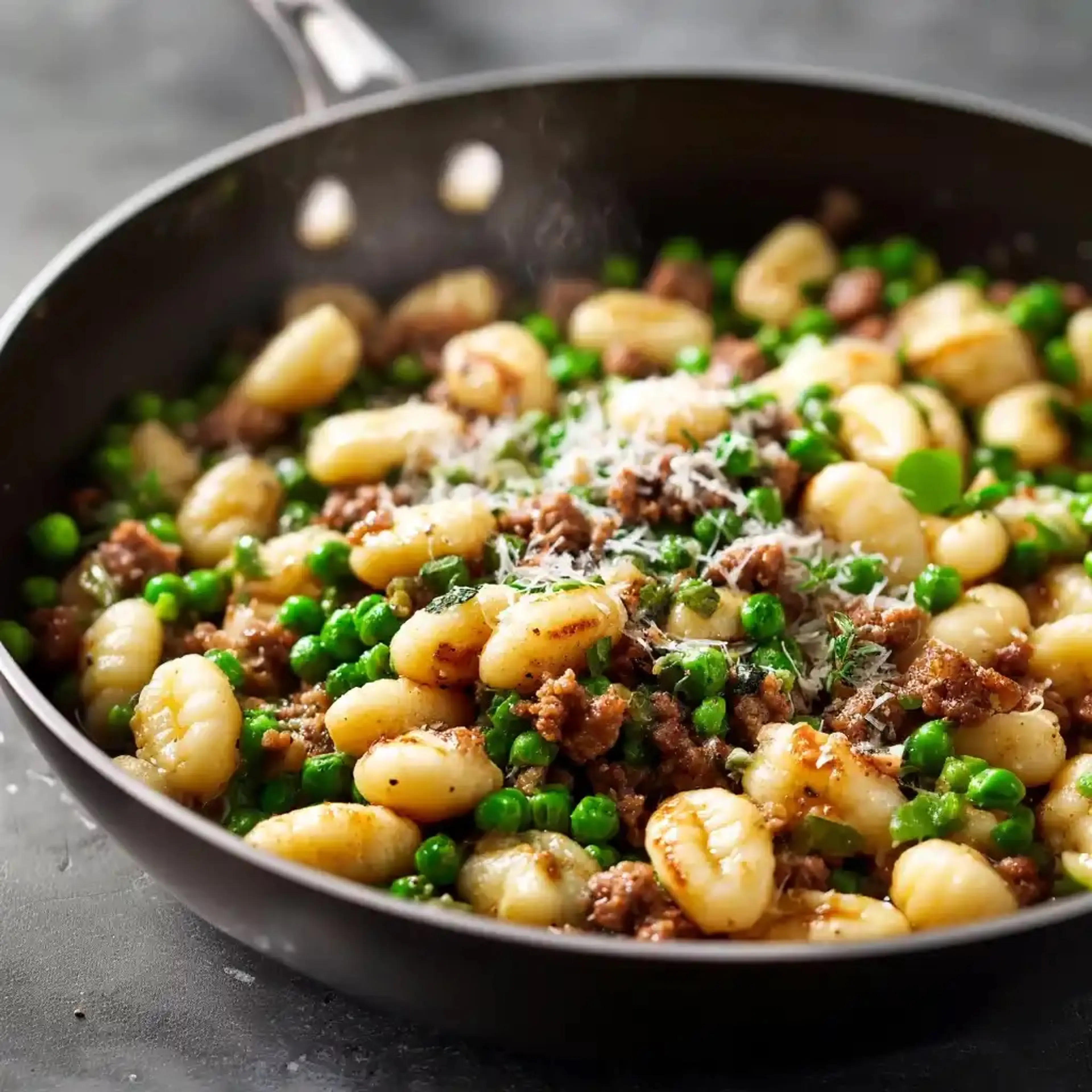 Gnocchi with Peas and Sausage (One-Pan Dinner)