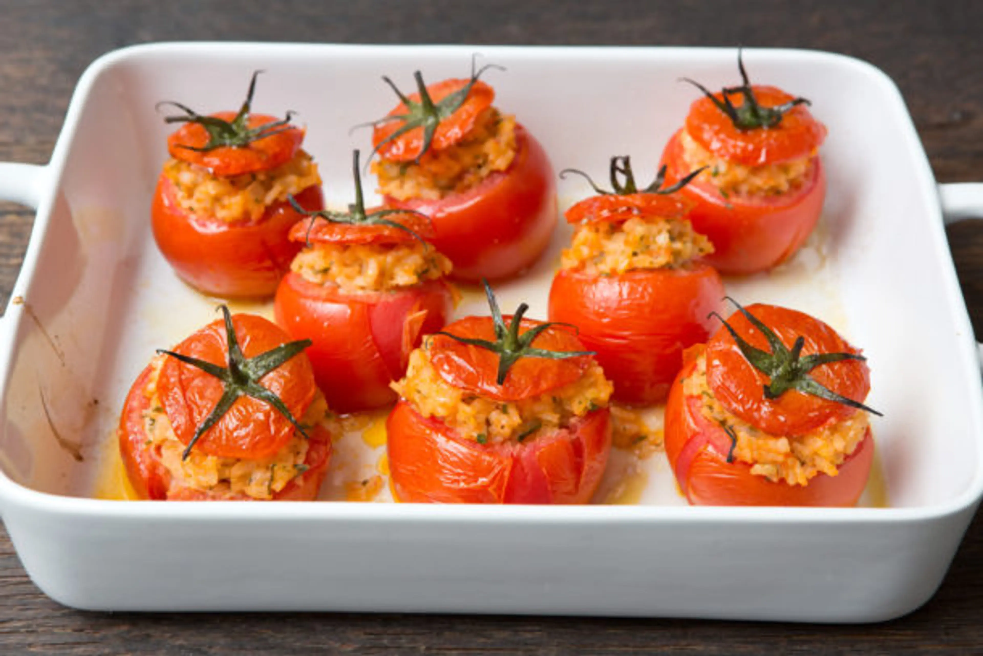 Risotto Stuffed Tomatoes Recipe