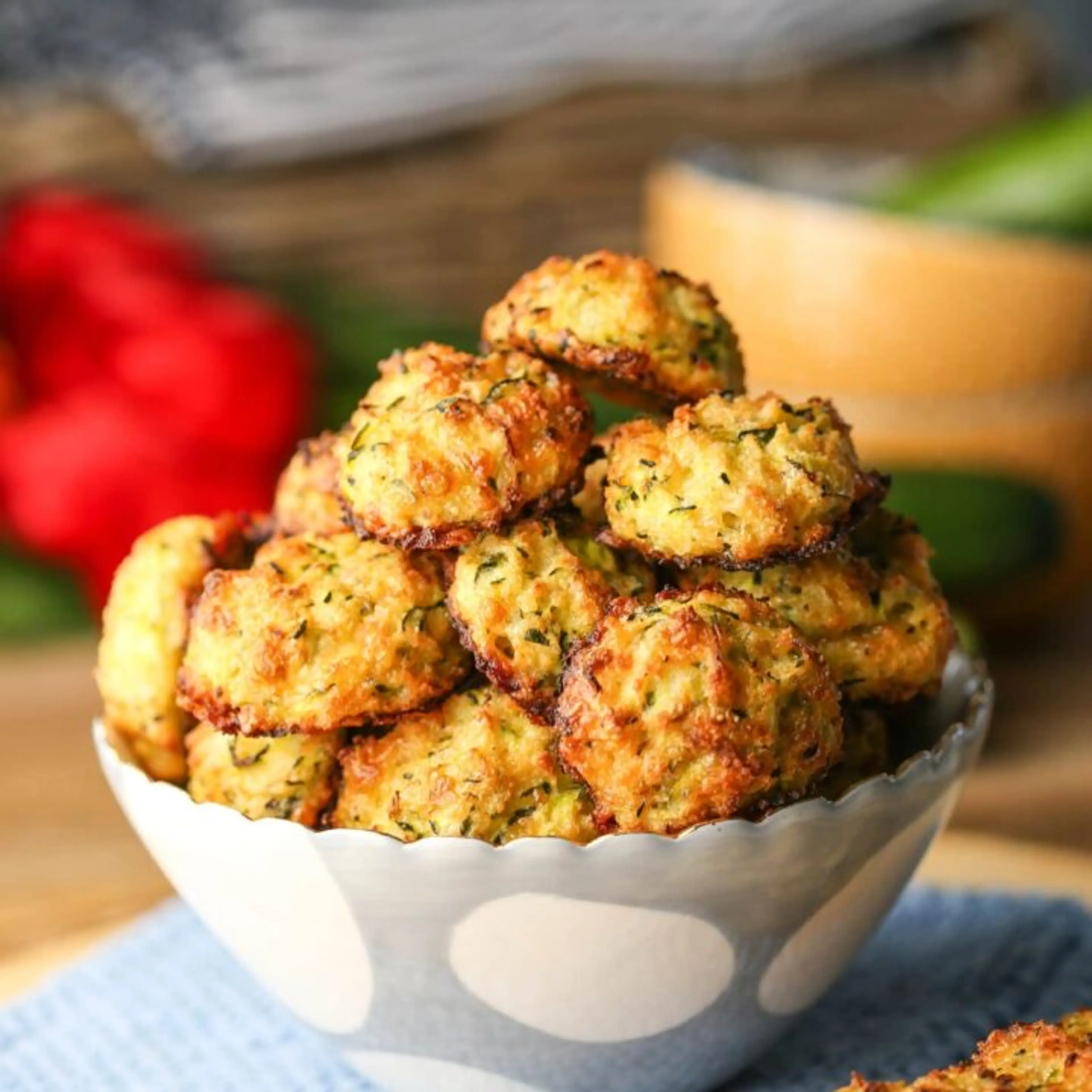 Cheesy Baked Zucchini Bites