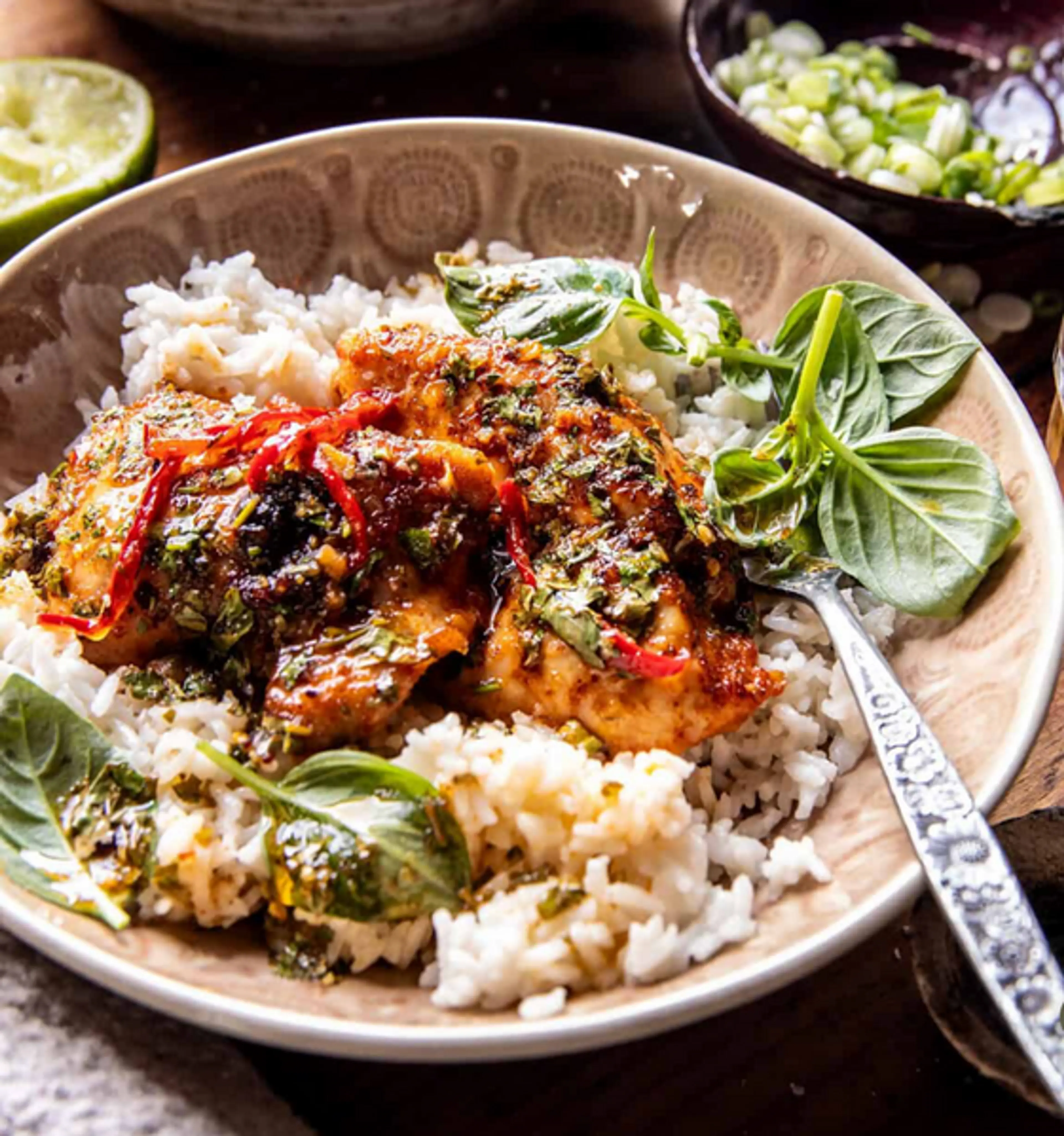 Honey Chili Lime Chicken Bowls