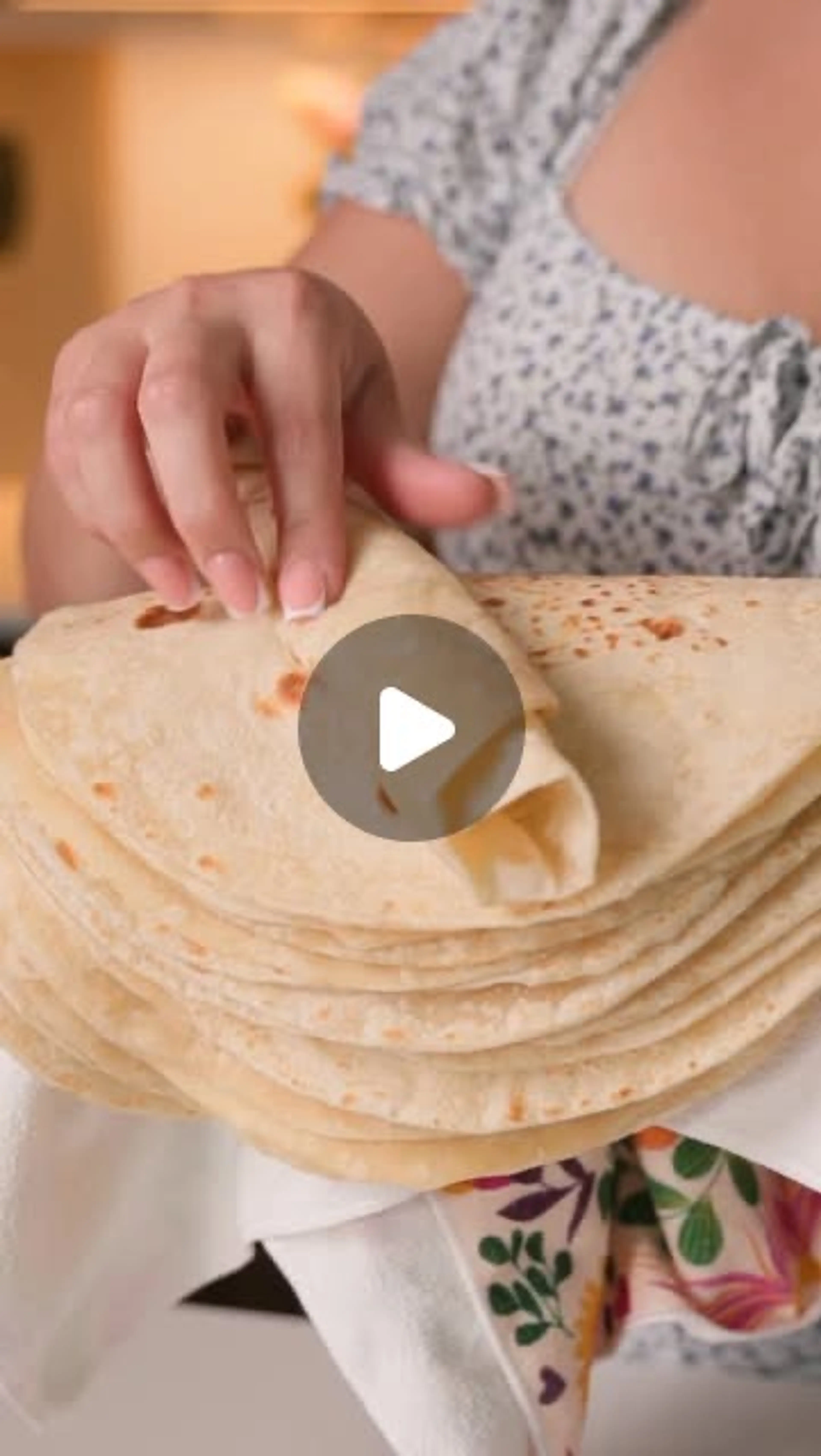 Super Soft and Fluffy Flour Tortilla