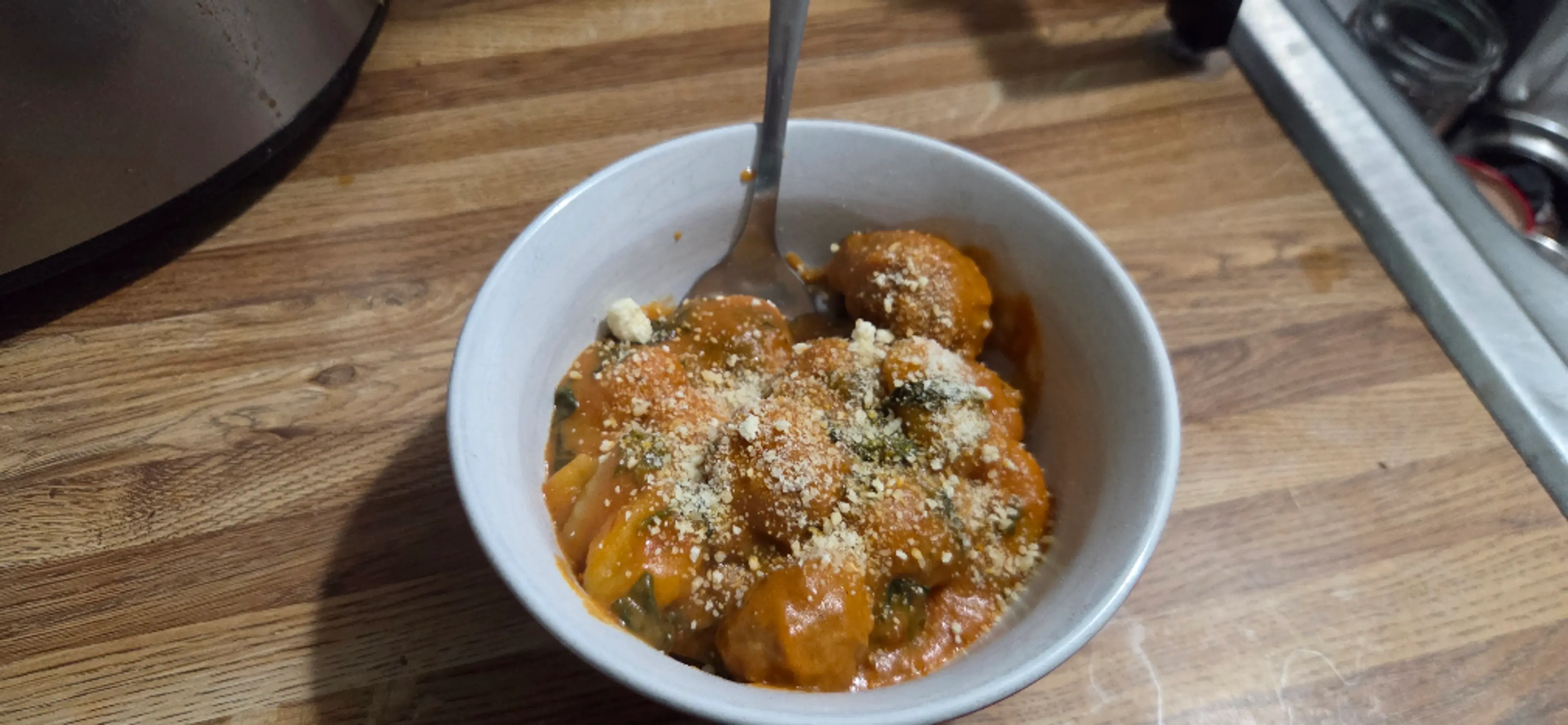 Crockpot Creamy Meatballs And Gnocchi