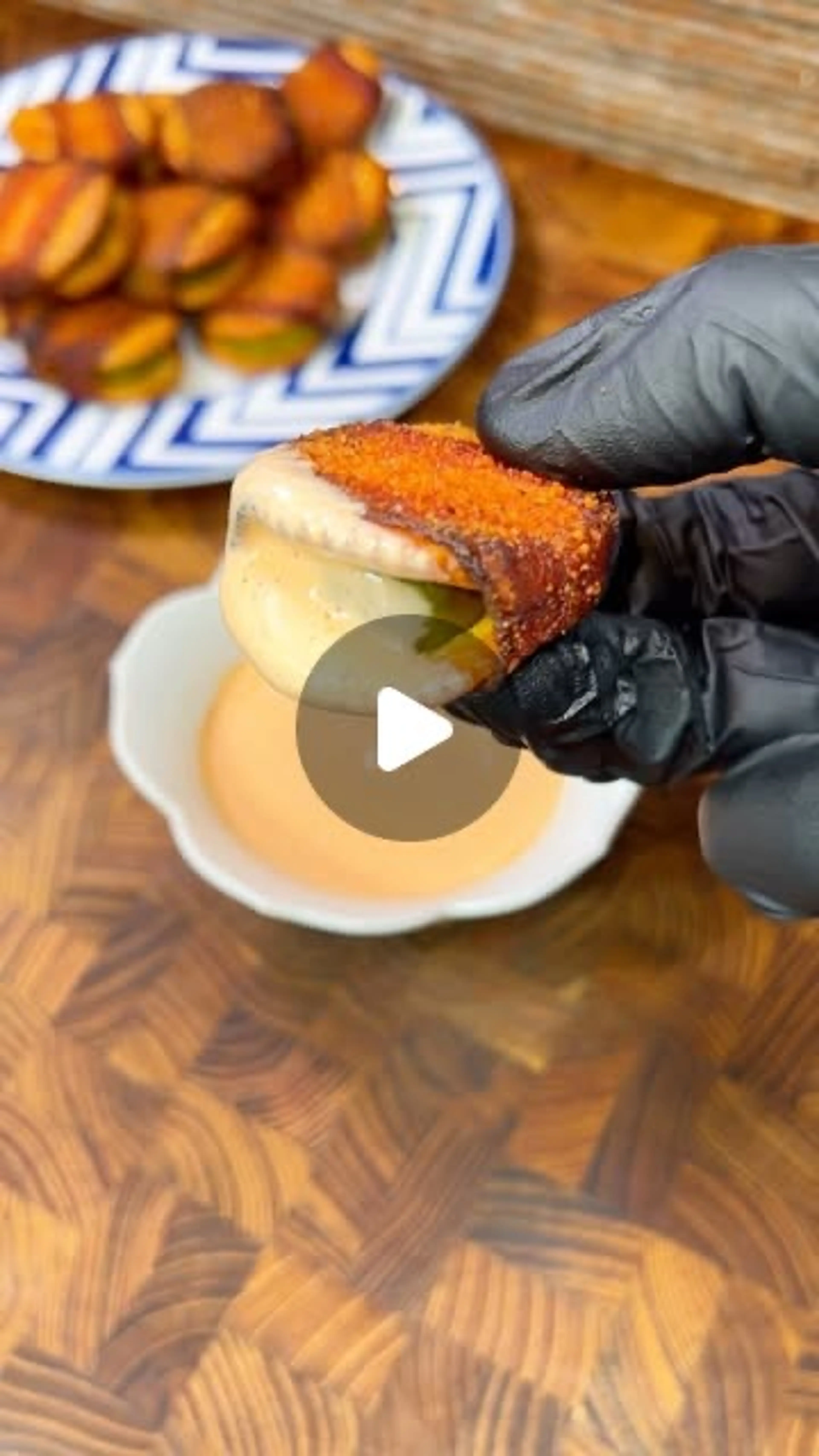 Smoked Fried Pickle Bites