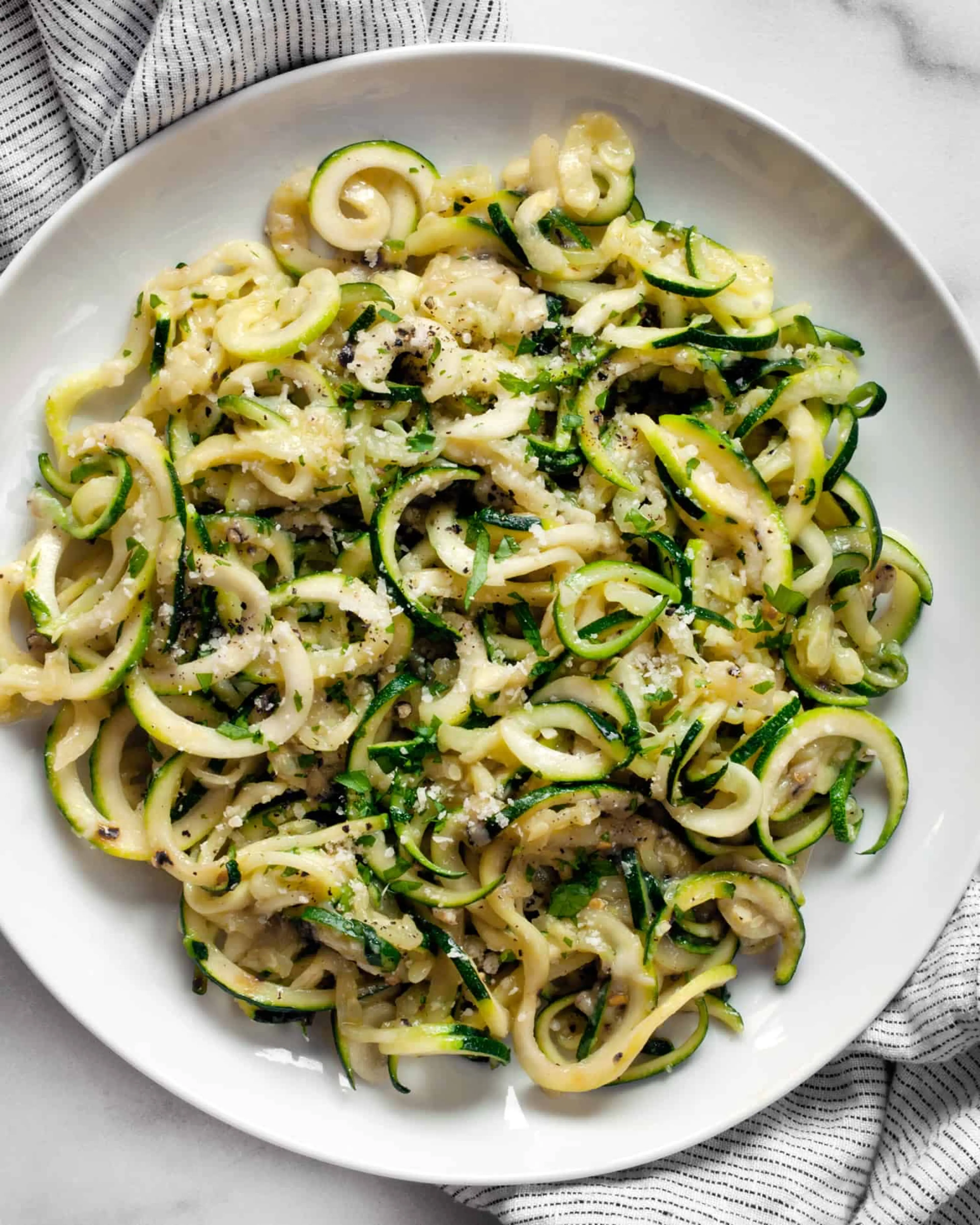 Zucchini Cacio e Pepe