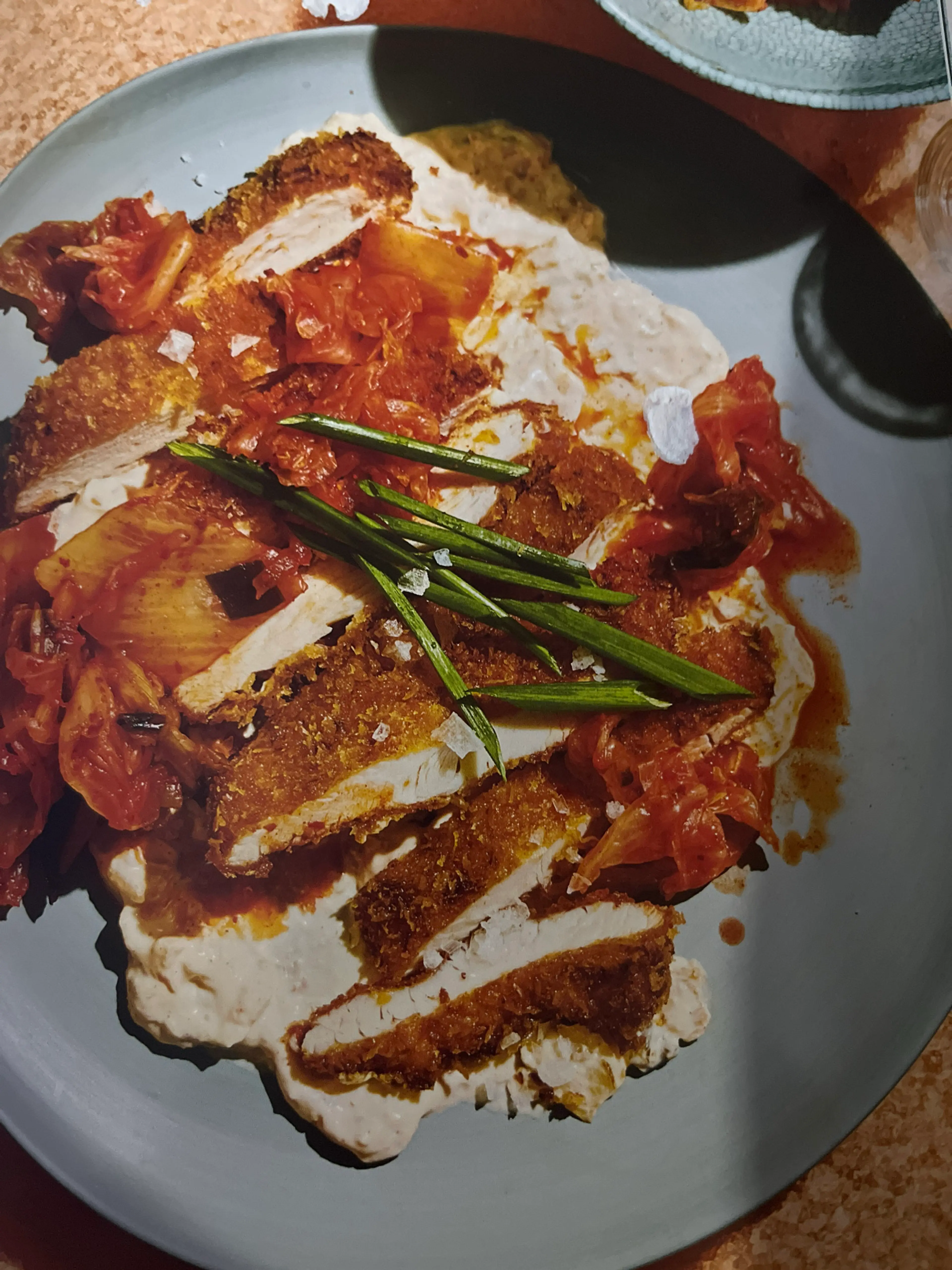 Hot 'n' Crispy Chicken Cutlets with Kimchi Ranch