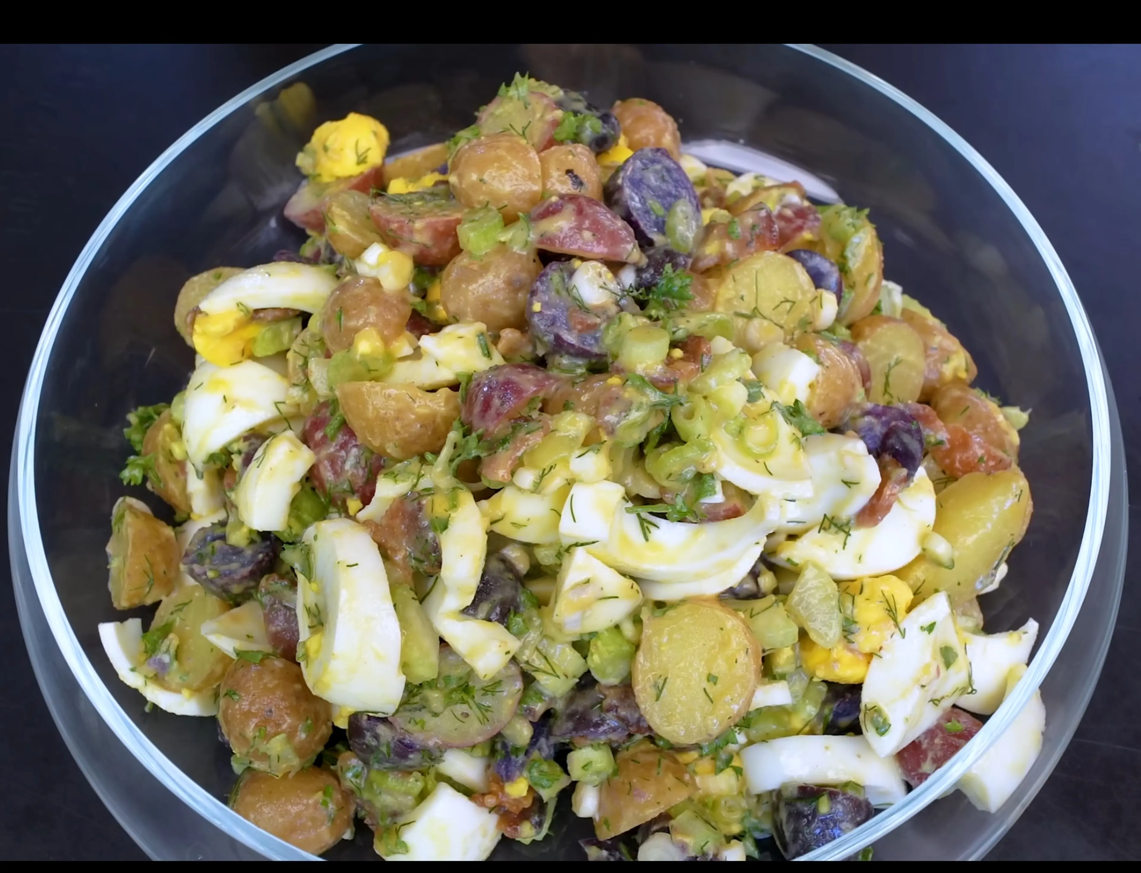 Red, White, & Blue Potato Sald