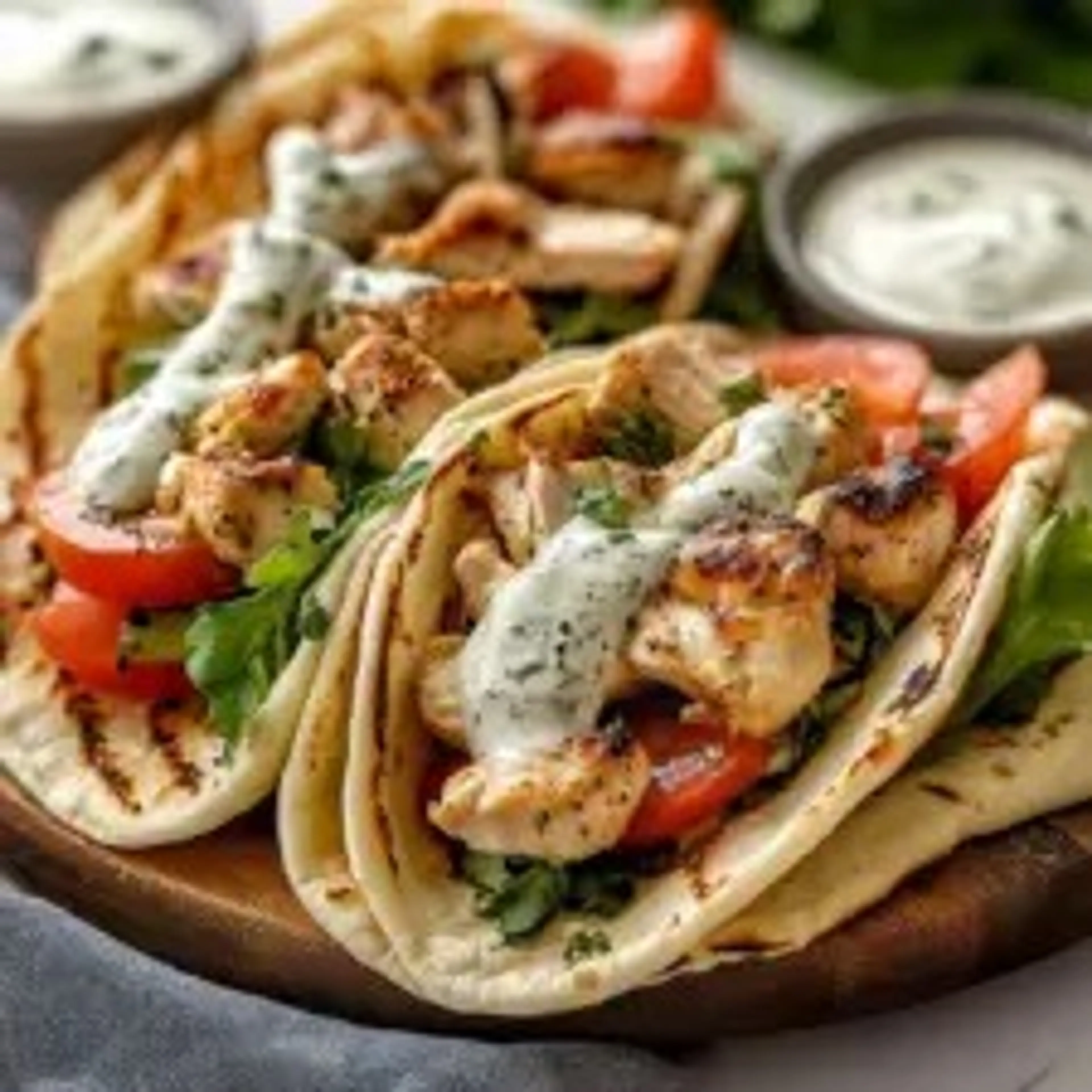 Greek Chicken Gyros