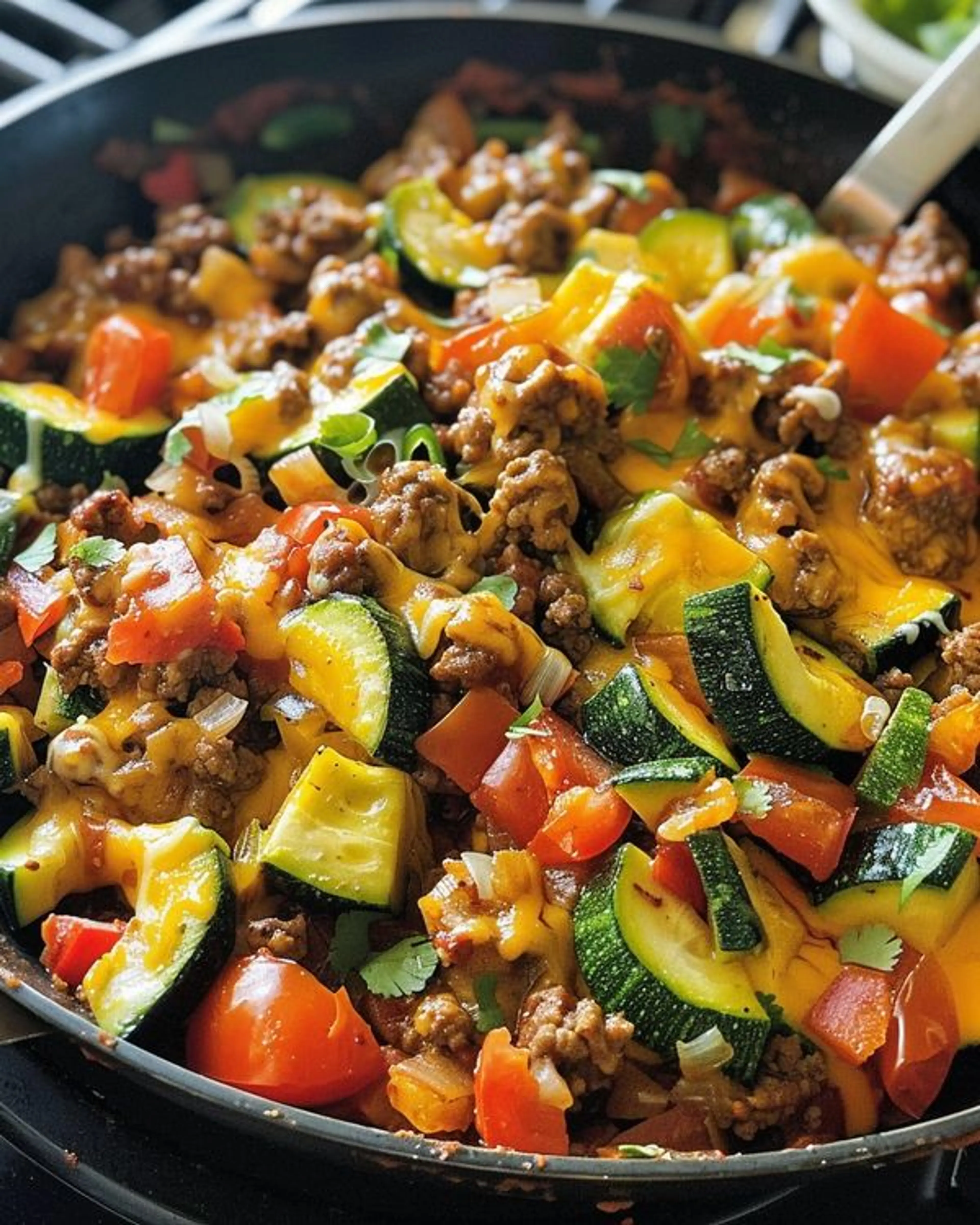 One-pan Taco Zucchini Skillet