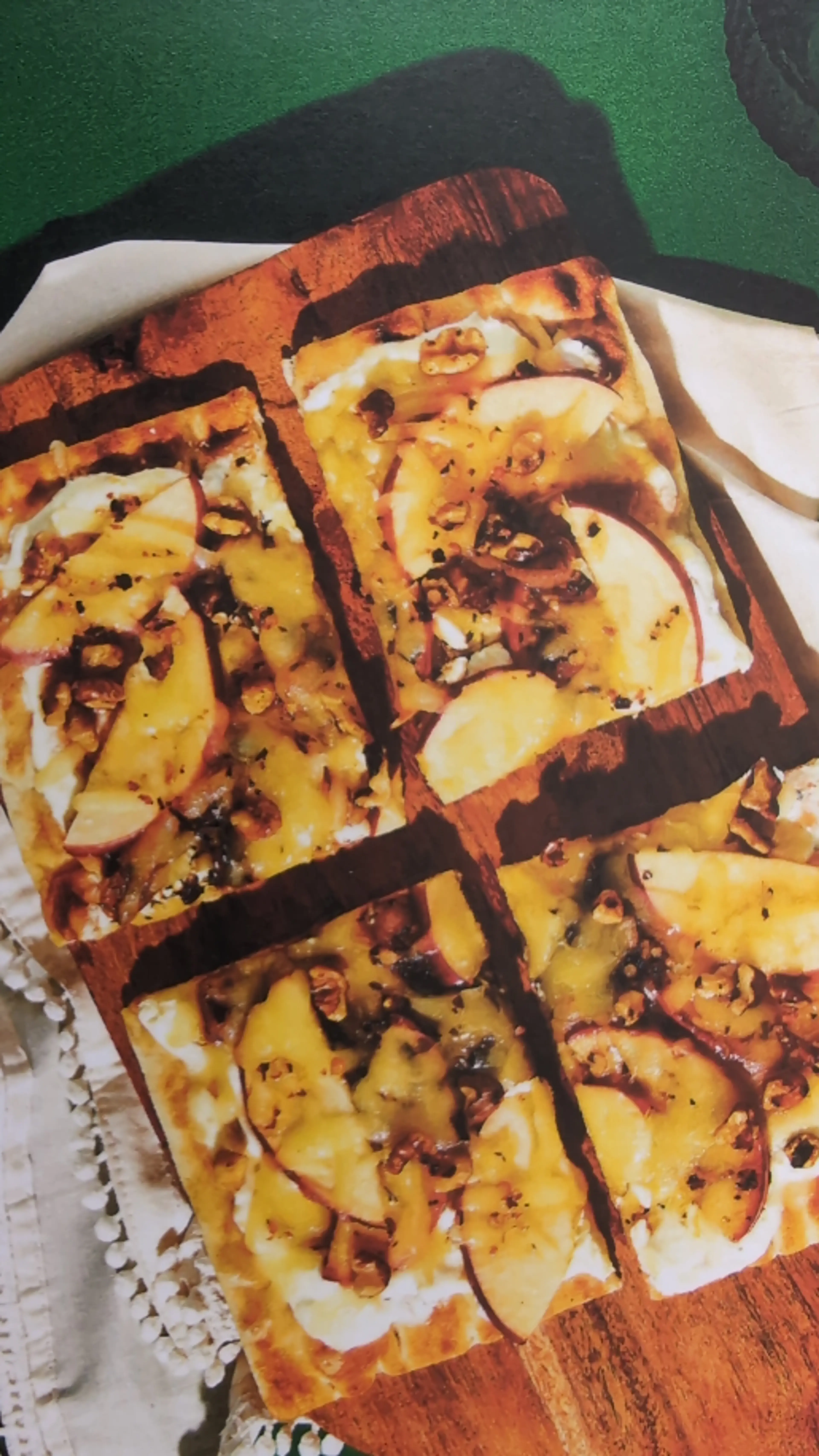 Apple and Cheddar Flatbread
