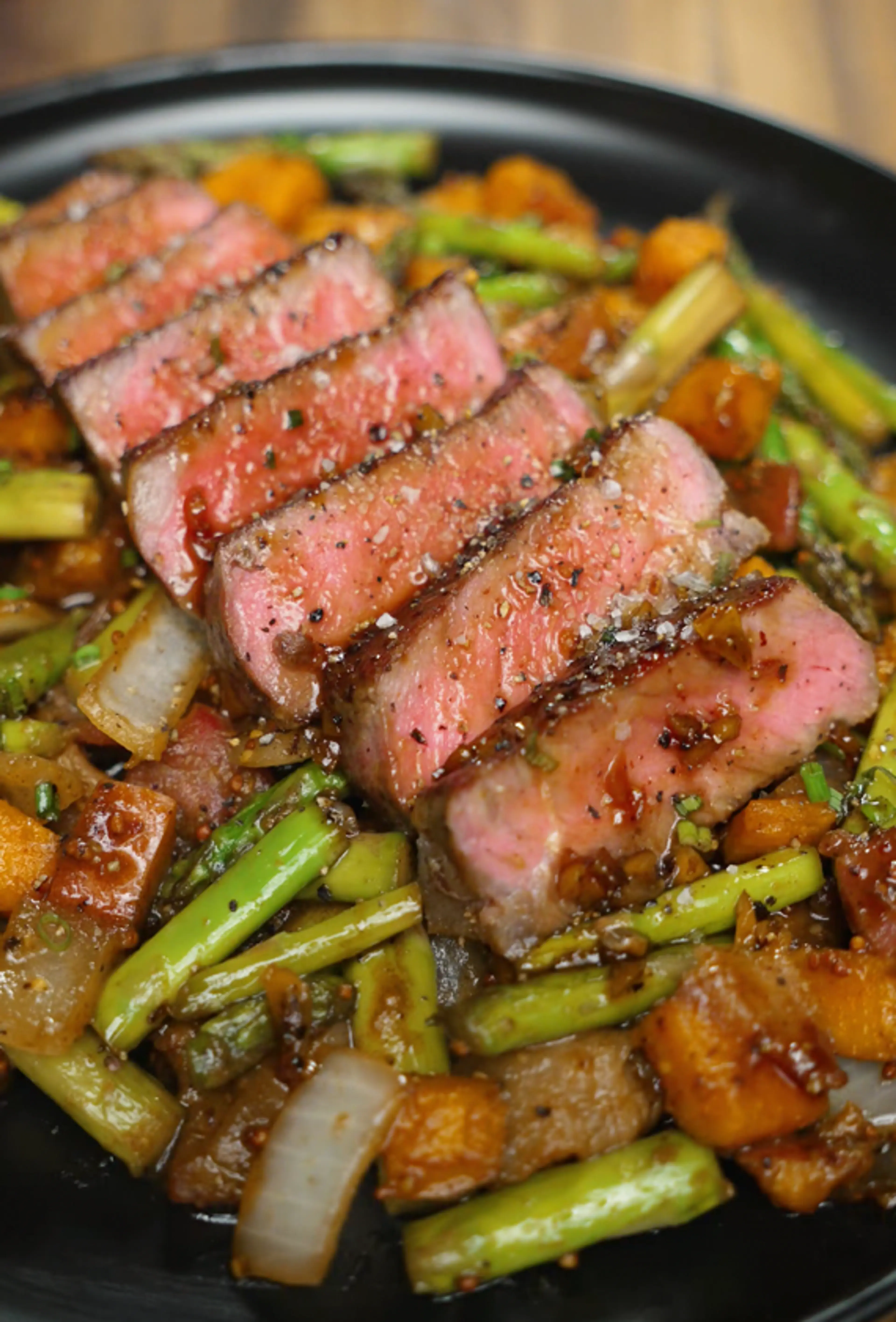 Steak with Soy Garlic Butter Sauce