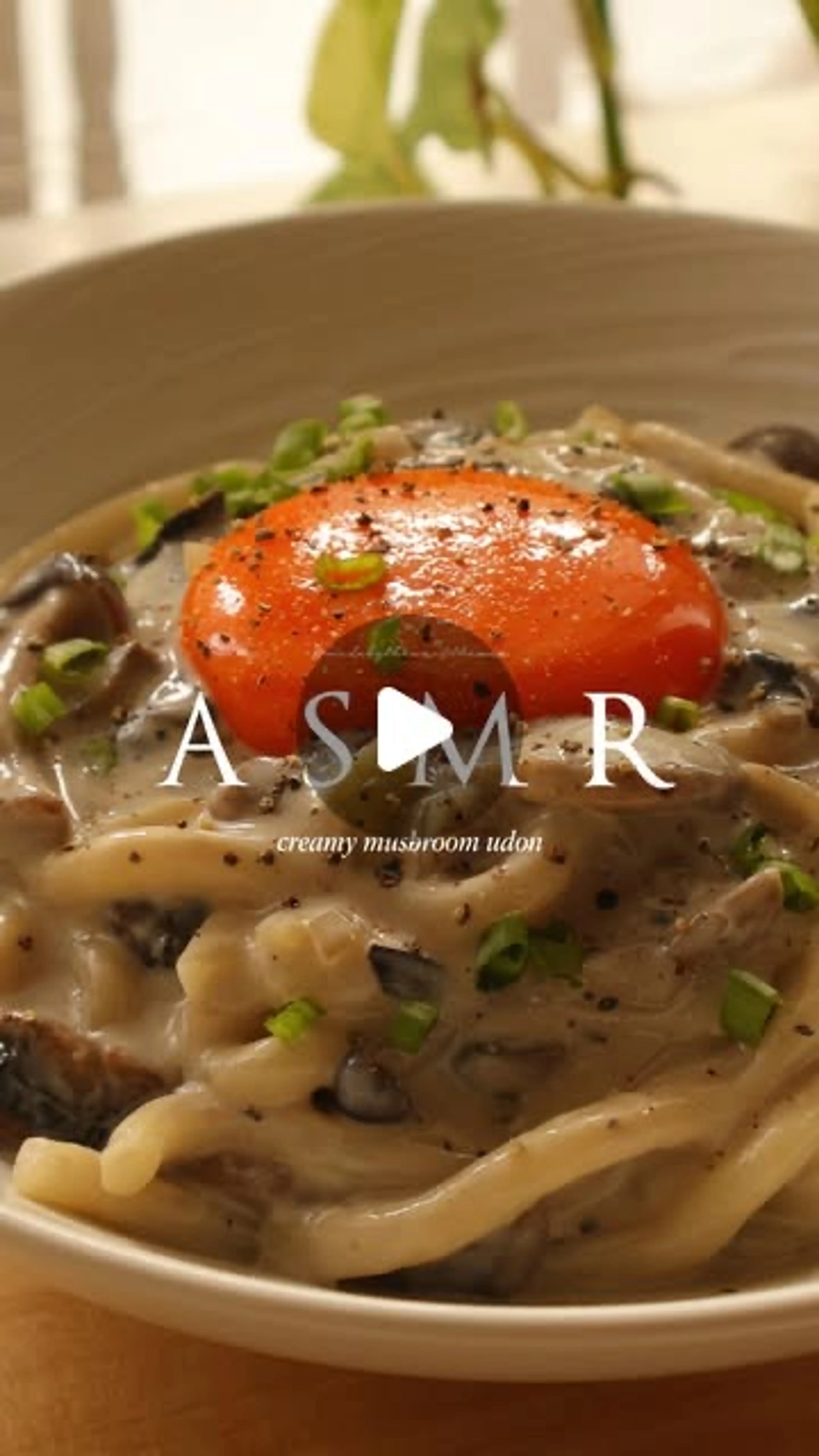 Creamy Mushroom Udon