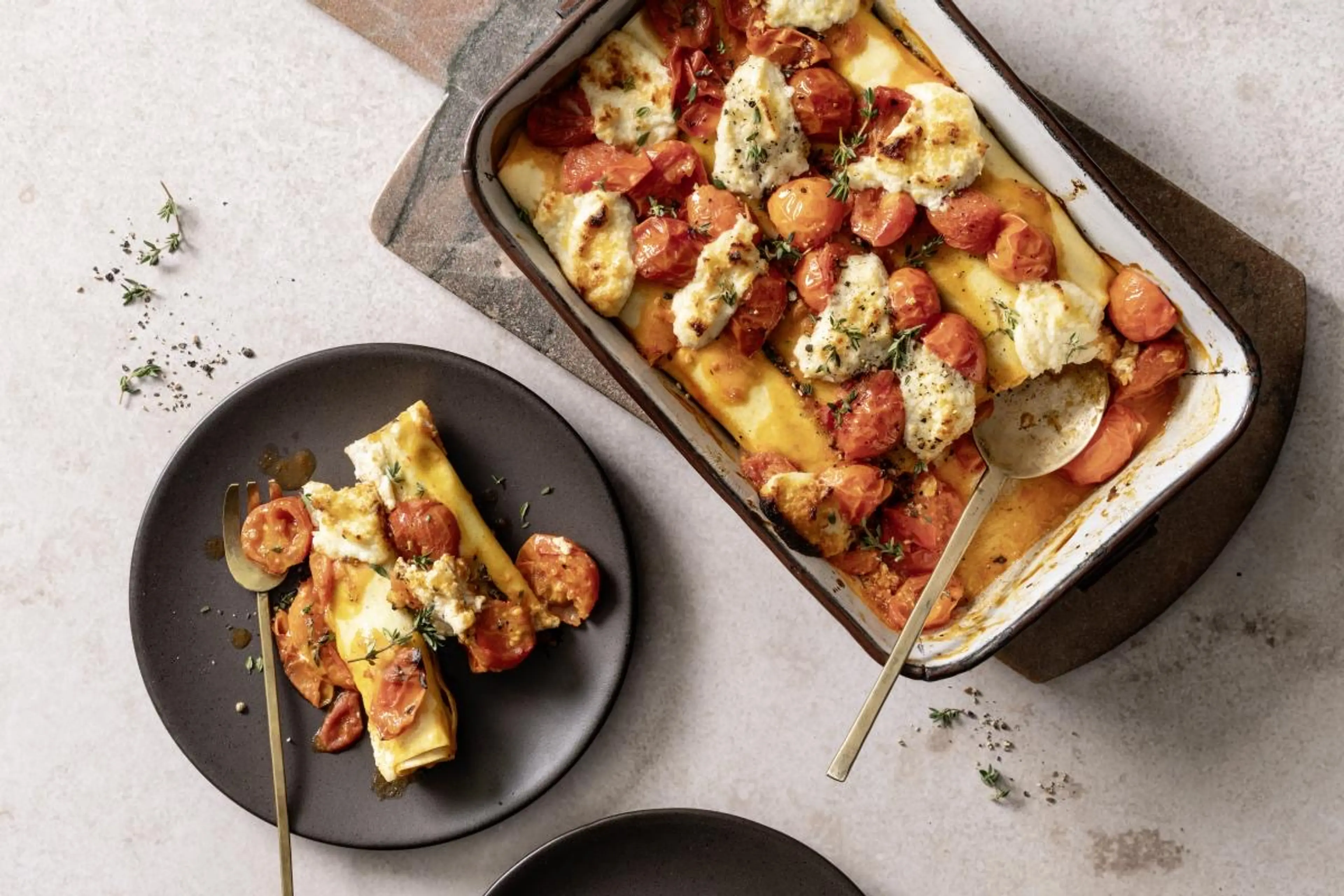 Spinat-Cannelloni al forno