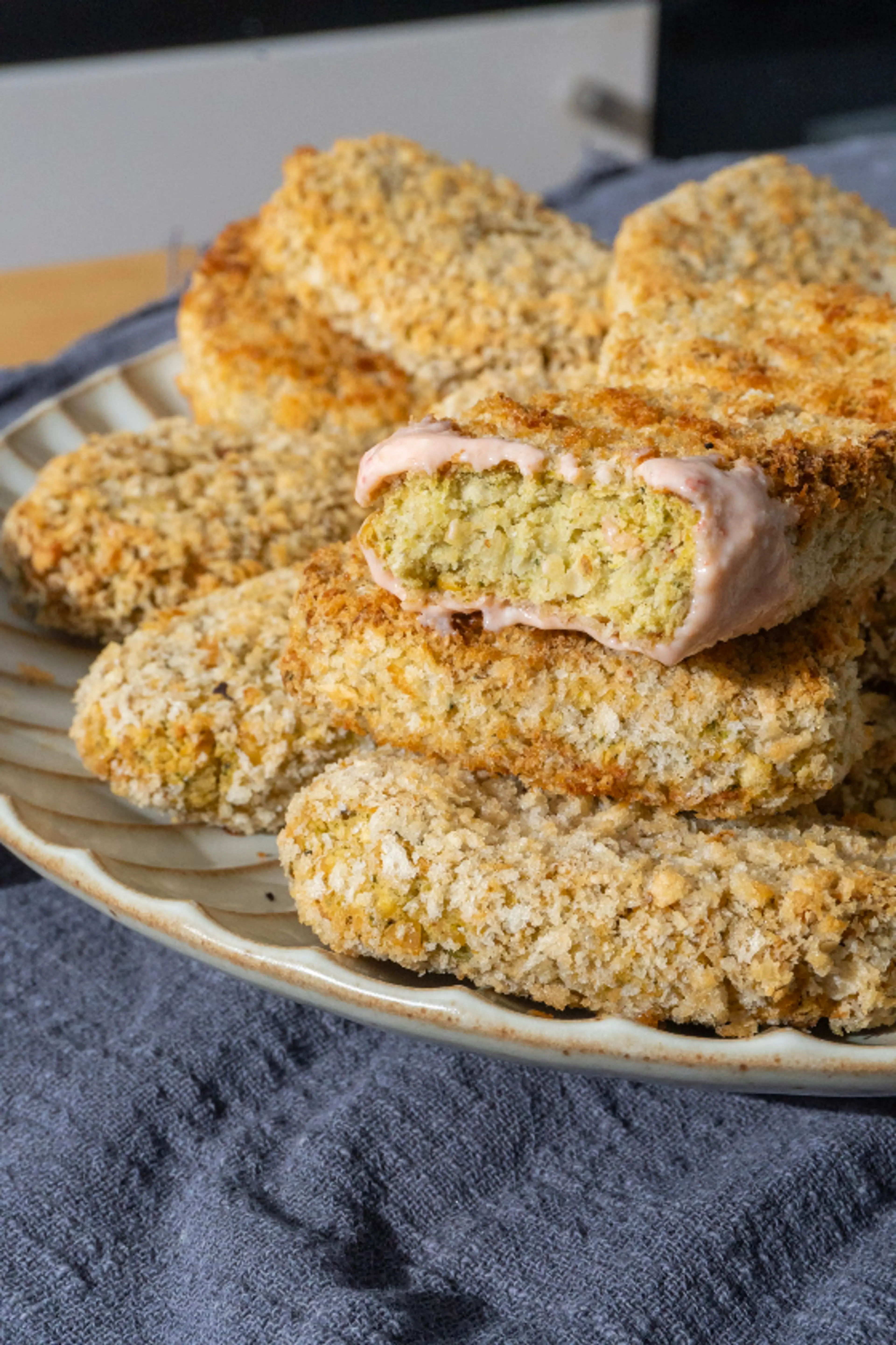 Crispy Chickpea Broccoli Nuggets