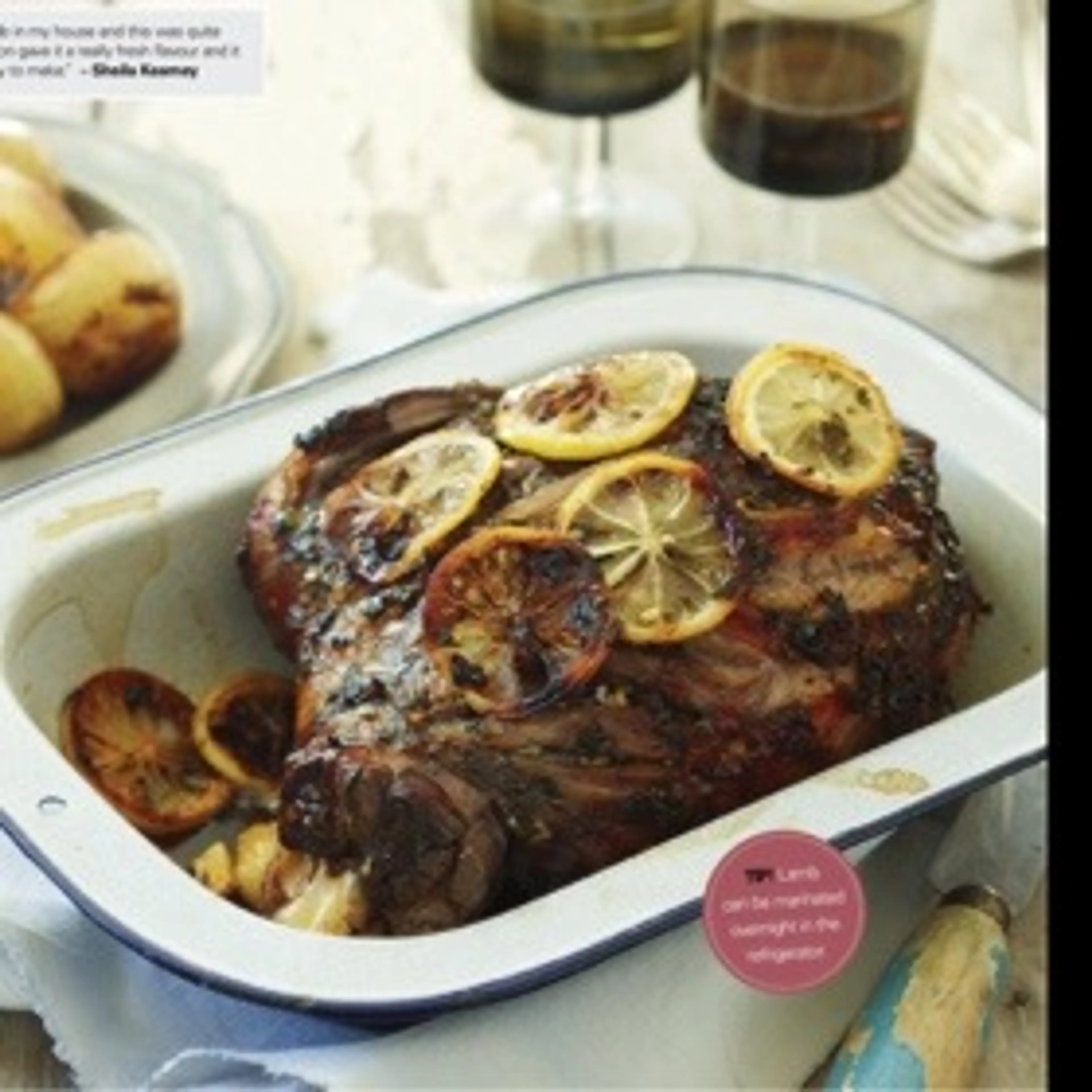 LAMB WITH LEMONY MINT MARINADE