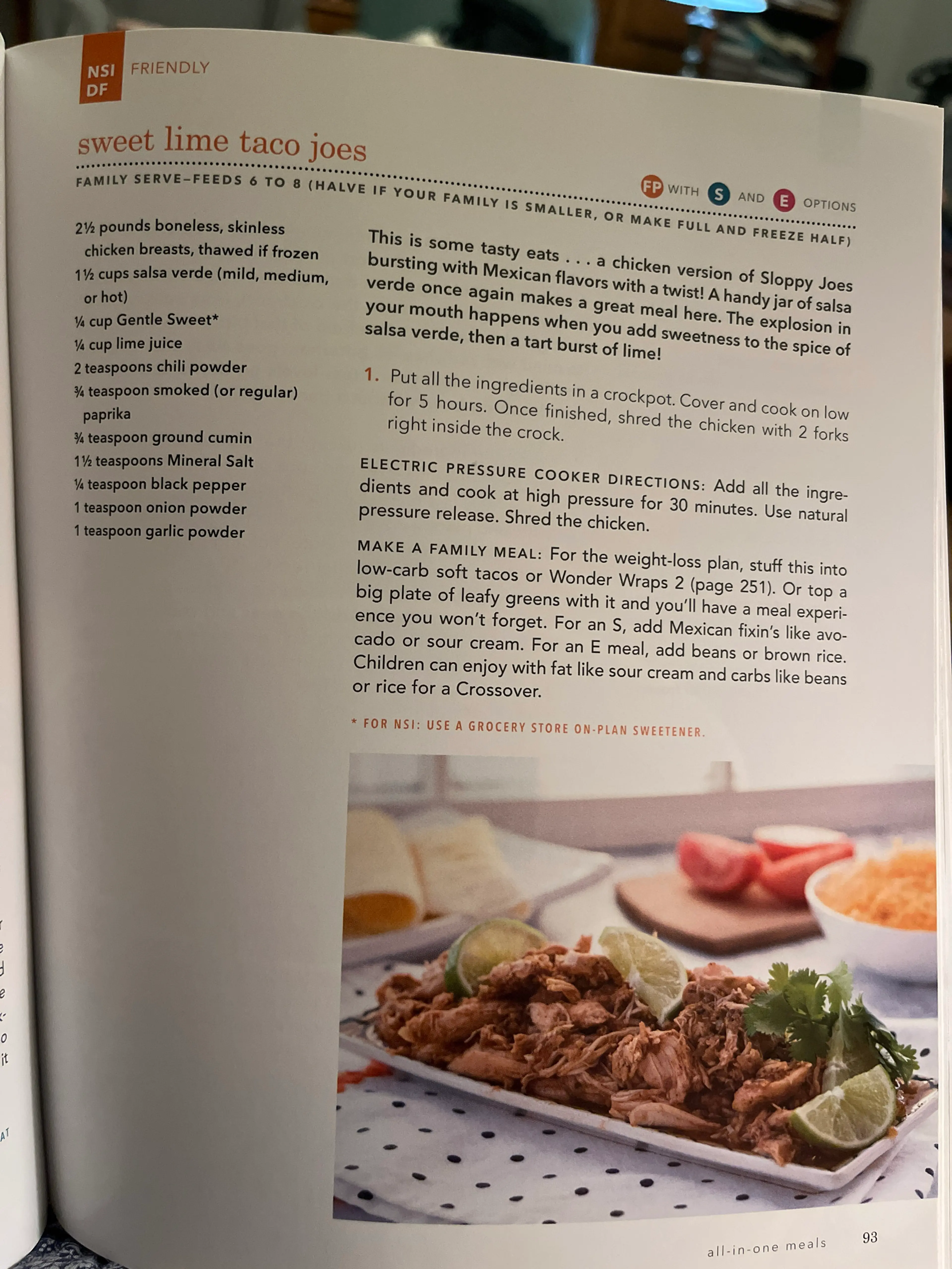 Sweet Lime Taco Joes - Trim Healthy Mama