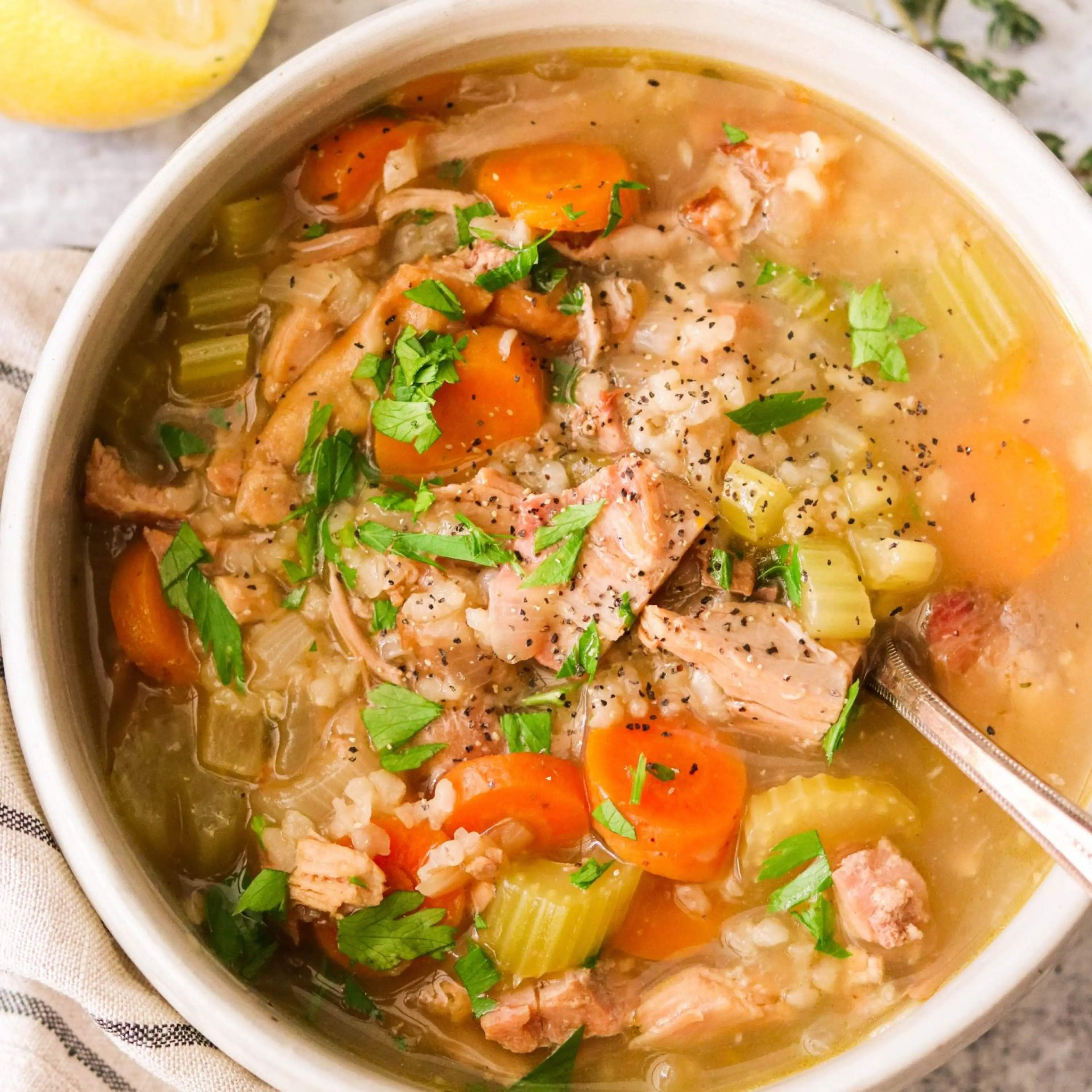Easy Leftover Turkey Soup Recipe