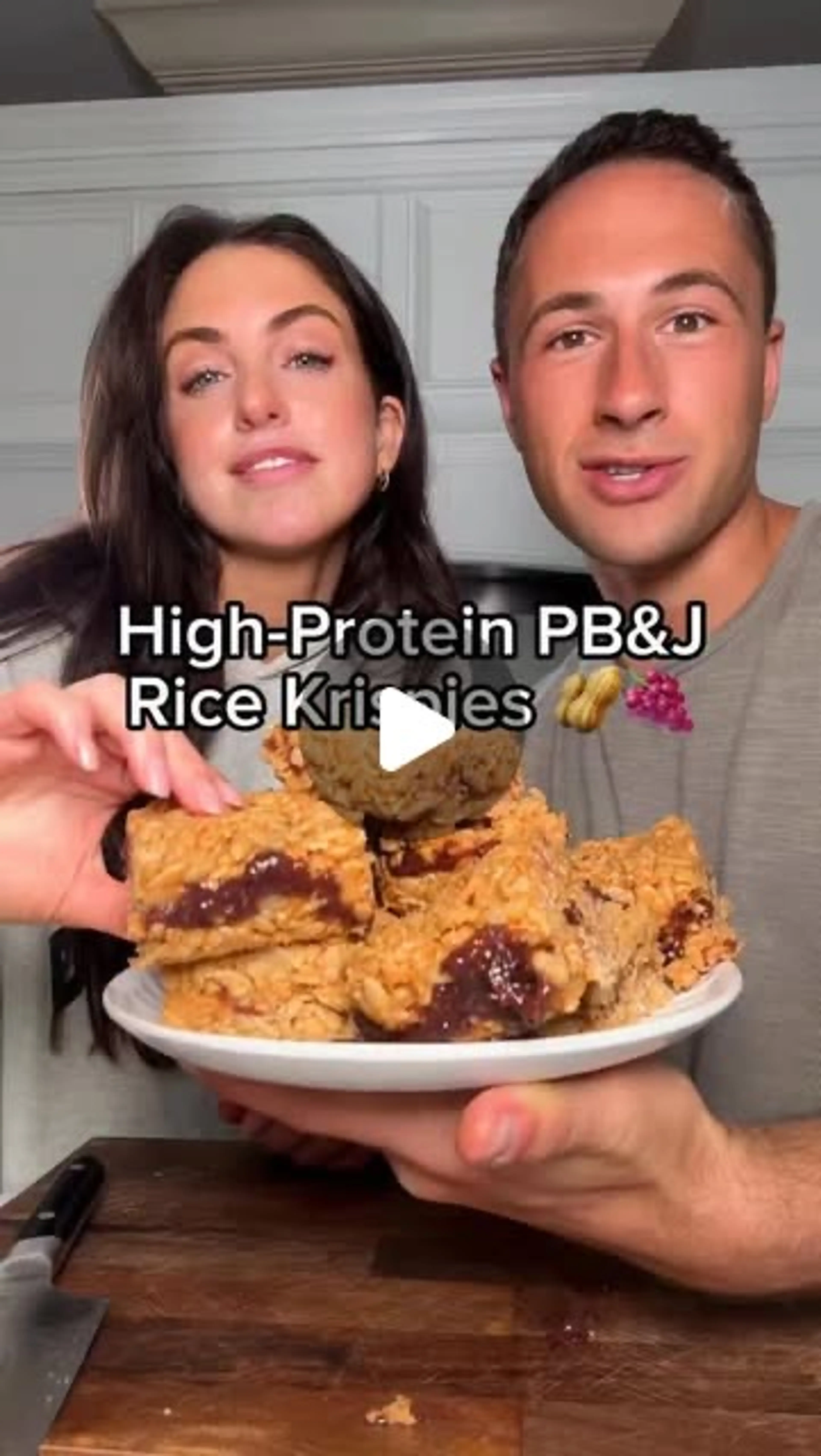 High-protein Pb&j Rice Krispies