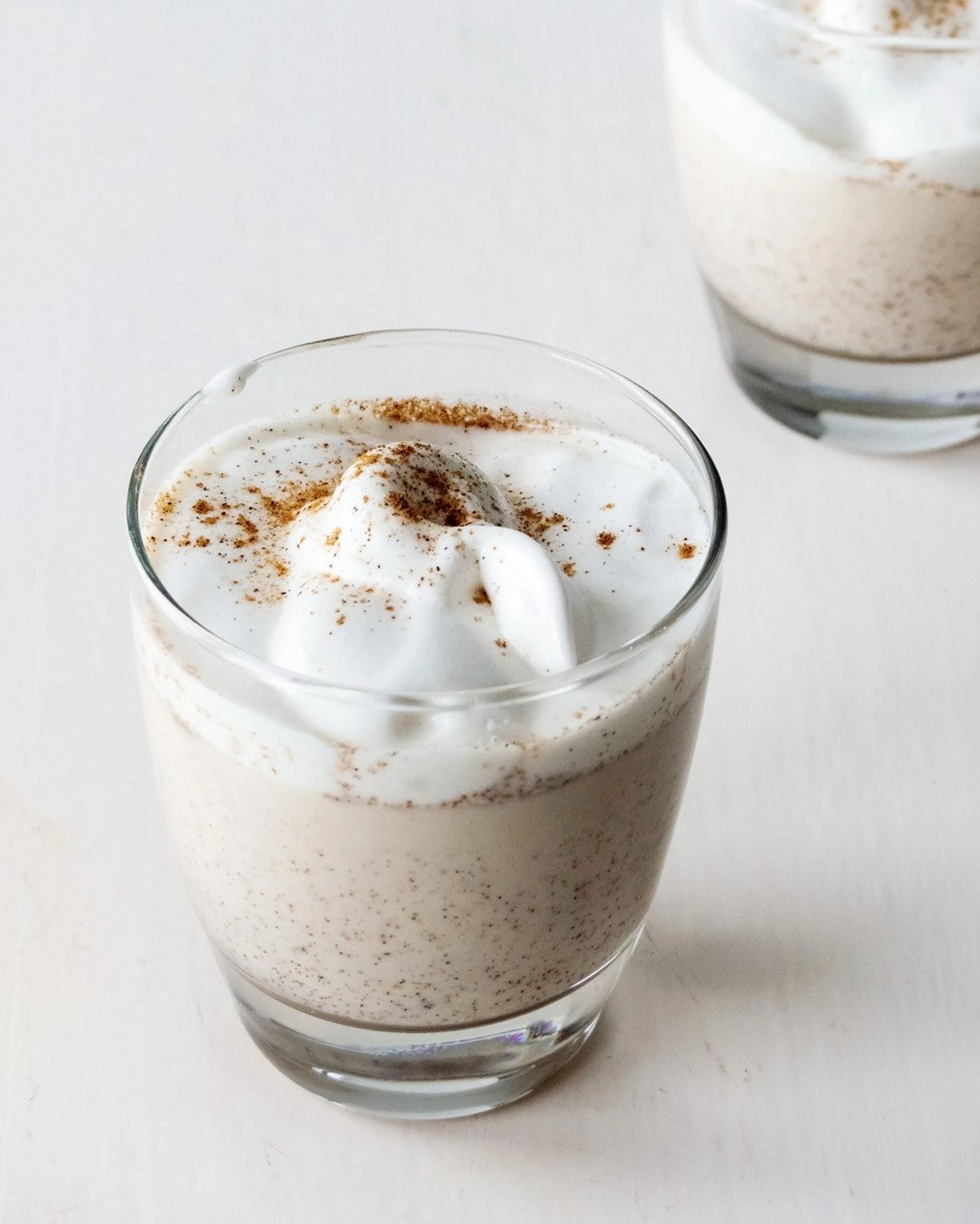 Creamy Homemade Vegan Eggnog (with Vegan Meringue)